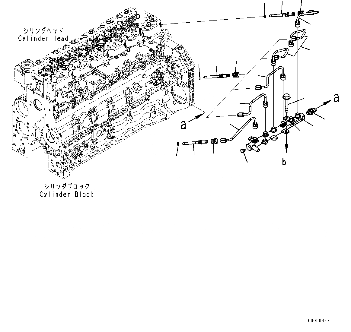 Схема запчастей Komatsu SAA6D107E-1Q - ЧАСТИ PERДЛЯMANCE, COMMON RAIL (№989-) ЧАСТИ PERДЛЯMANCE