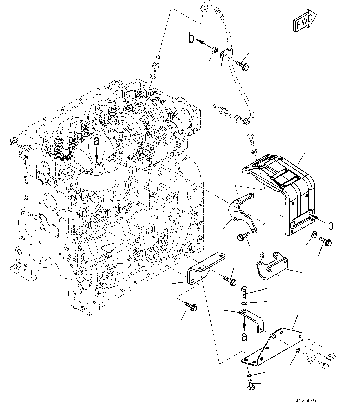 Схема запчастей Komatsu SAA4D107E-1F - ТЕРМОЗАЩИТА (№-) ТЕРМОЗАЩИТА