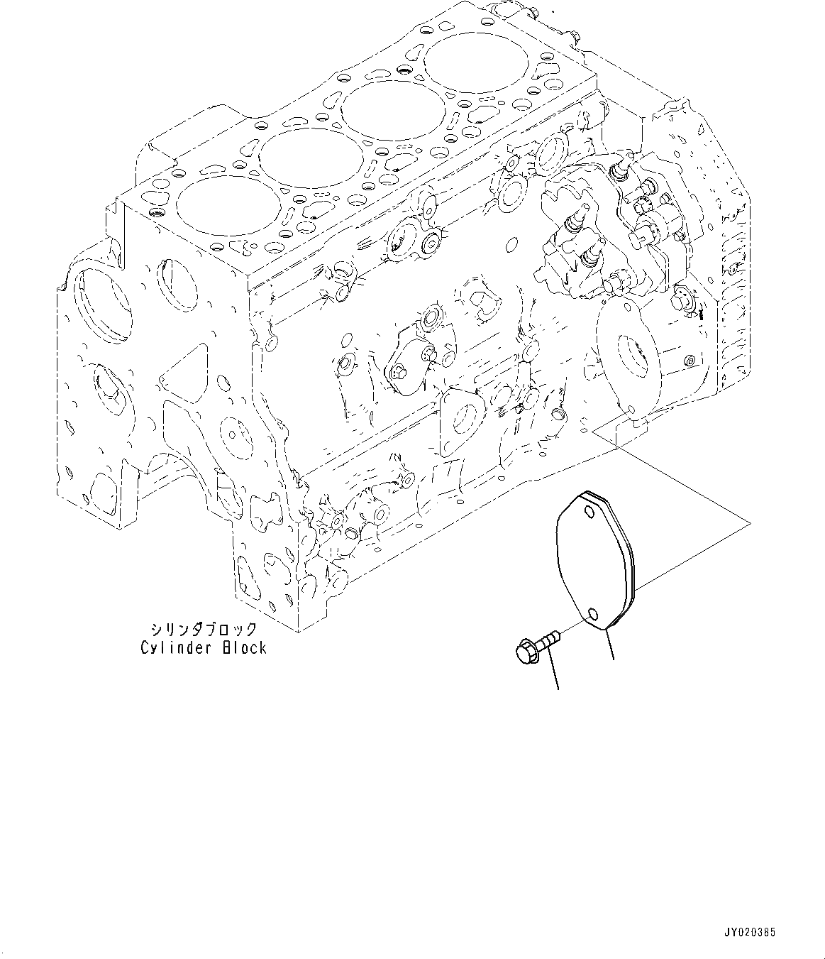 Схема запчастей Komatsu SAA4D107E-1F - КОМПРЕССОР ПЛАСТИНА (№-) КОМПРЕССОР ПЛАСТИНА