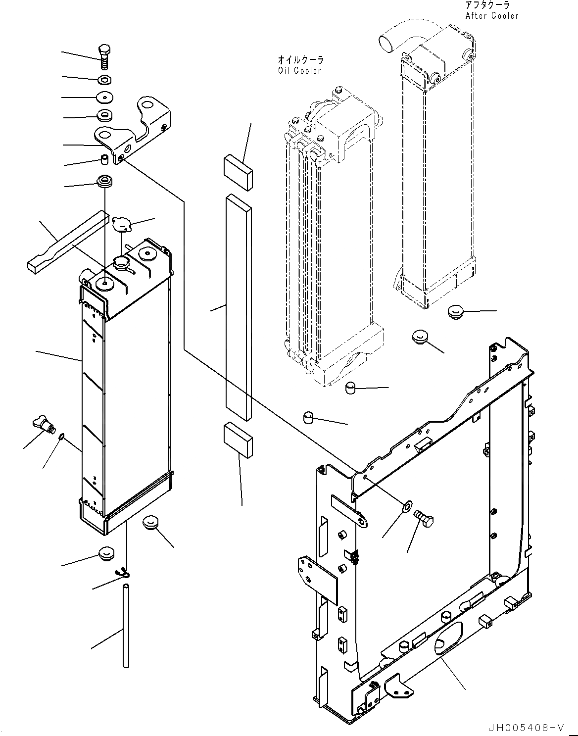 Схема запчастей Komatsu PC200-8E0 - СИСТЕМА ОХЛАЖДЕНИЯ, РАДИАТОР (№7-) СИСТЕМА ОХЛАЖДЕНИЯ