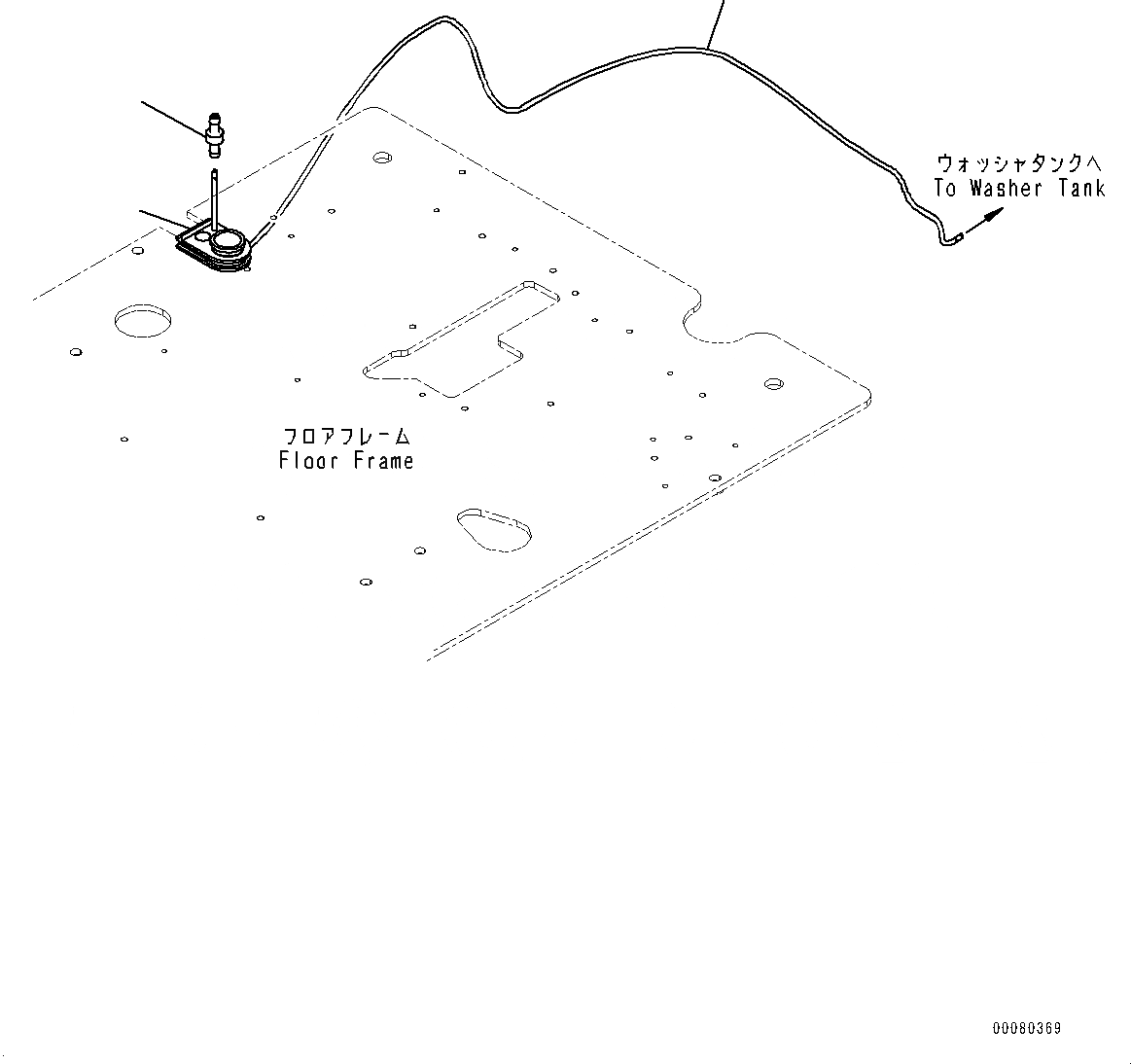 Схема запчастей Komatsu PC200-8E0 - КАБИНА, ПОЛ, ОМЫВАТЕЛЬ СТЕКЛА ШЛАНГИ (№8-) КАБИНА, С COLOR MULTI МОНИТОР, POWER ПОДАЮЩ., VOLT, KOMTRAX, БЕЗ МАСТЕР КЛЮЧ