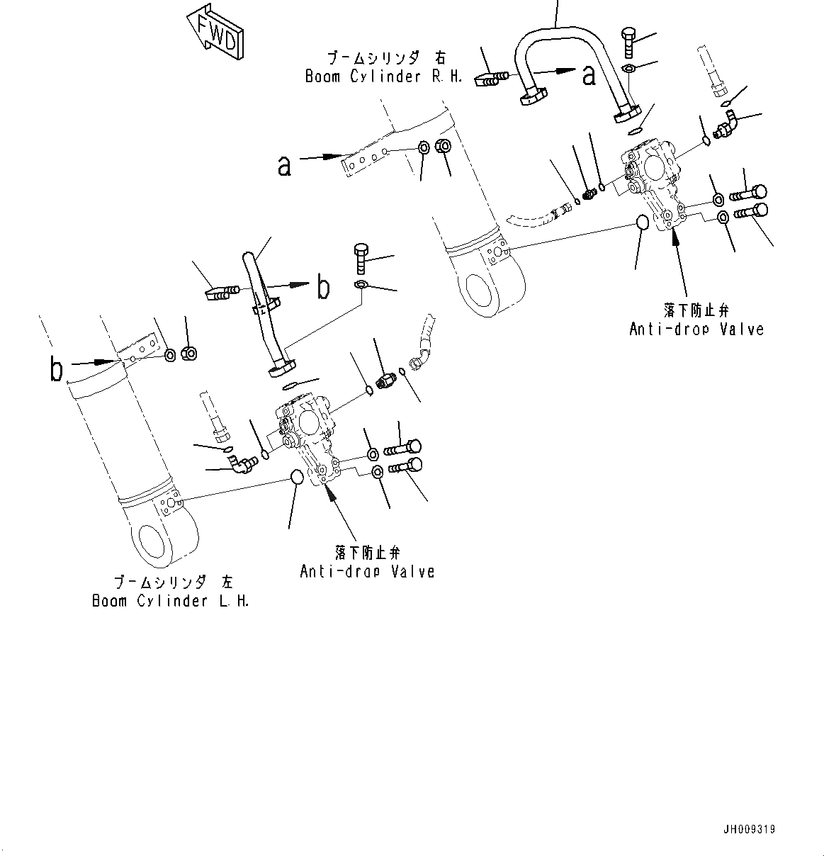 Схема запчастей Komatsu HB205-1M0 - ANTI-DROP КЛАПАН, СТРЕЛА ANTI-DROP КЛАПАН (/) (№-) ANTI-DROP КЛАПАН, СТРЕЛА И РУКОЯТЬ ANTI-DROP КЛАПАН, СИГНАЛИЗ. ПЕРЕГРУЗКИ