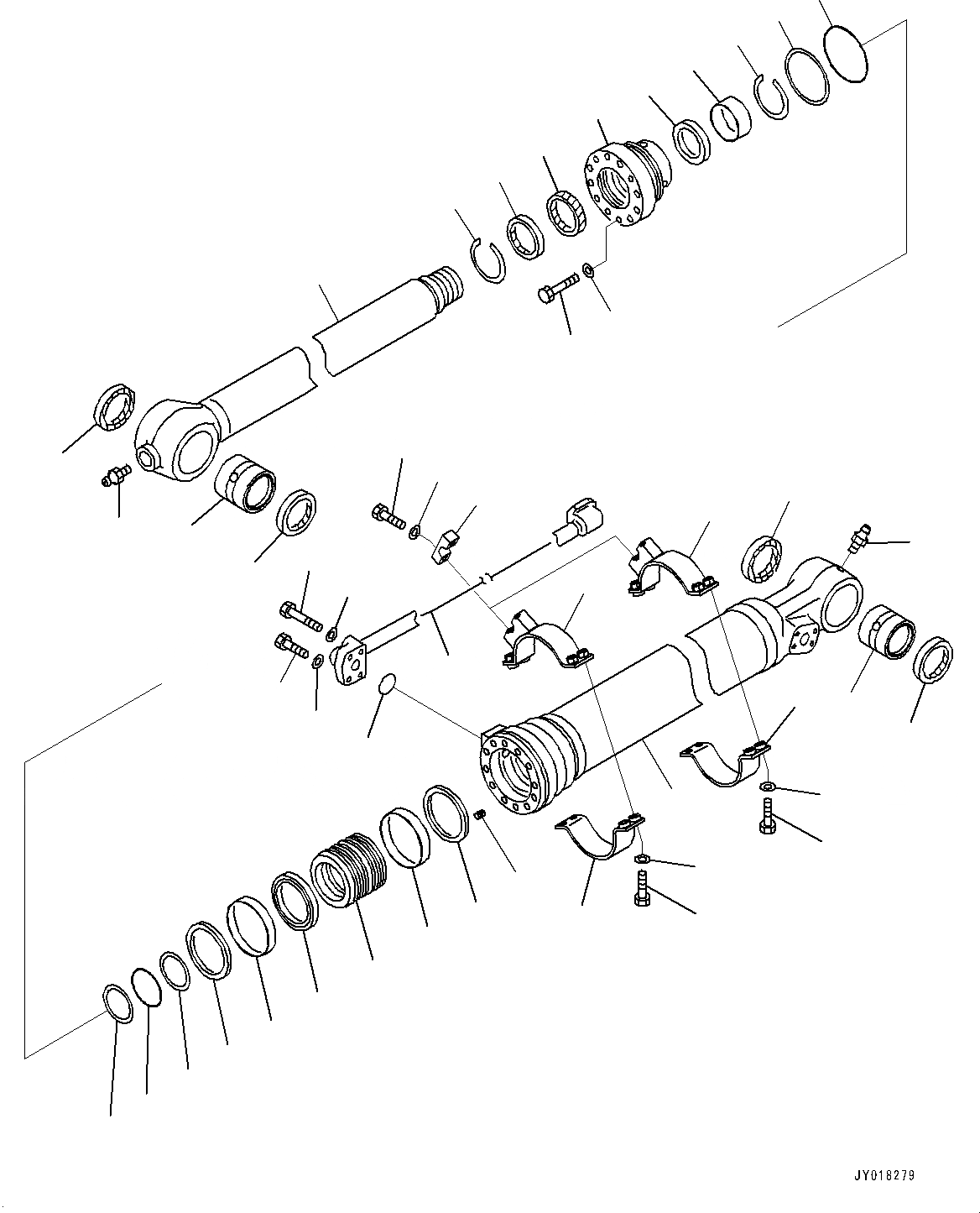 Схема запчастей Komatsu HB205-1M0 - РУКОЯТЬ, ЦИЛИНДР КОВША (№-) РУКОЯТЬ, 9MM, УСИЛ. ТИП, -НАВЕСН. ОБОРУД, ЧАС. СМАЗКА INTERVAL