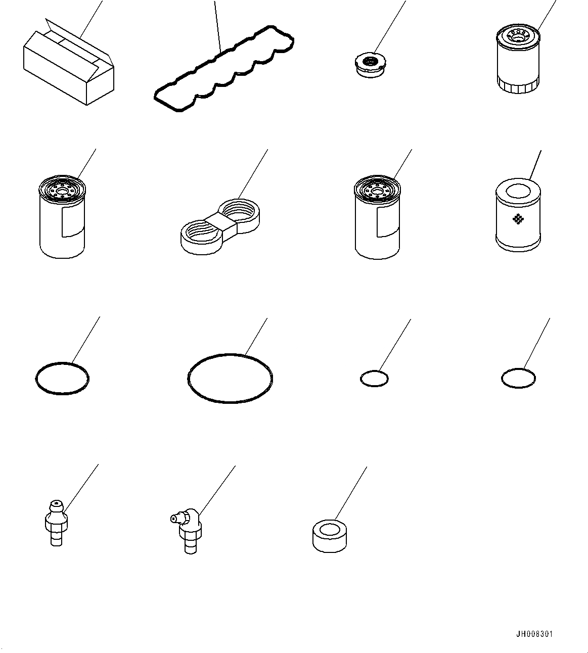 Схема запчастей Komatsu HB205-1M0 - ЗАП. ЧАСТИ (№-) ЗАП. ЧАСТИ, С EXTRA BAD ТОПЛИВН. И ПЛОХ. ТОПЛИВО СПЕЦ-ЯIFICATION, ВОДН.+DUST, БОЛЬШ. ТОПЛИВН. PREФИЛЬТР.