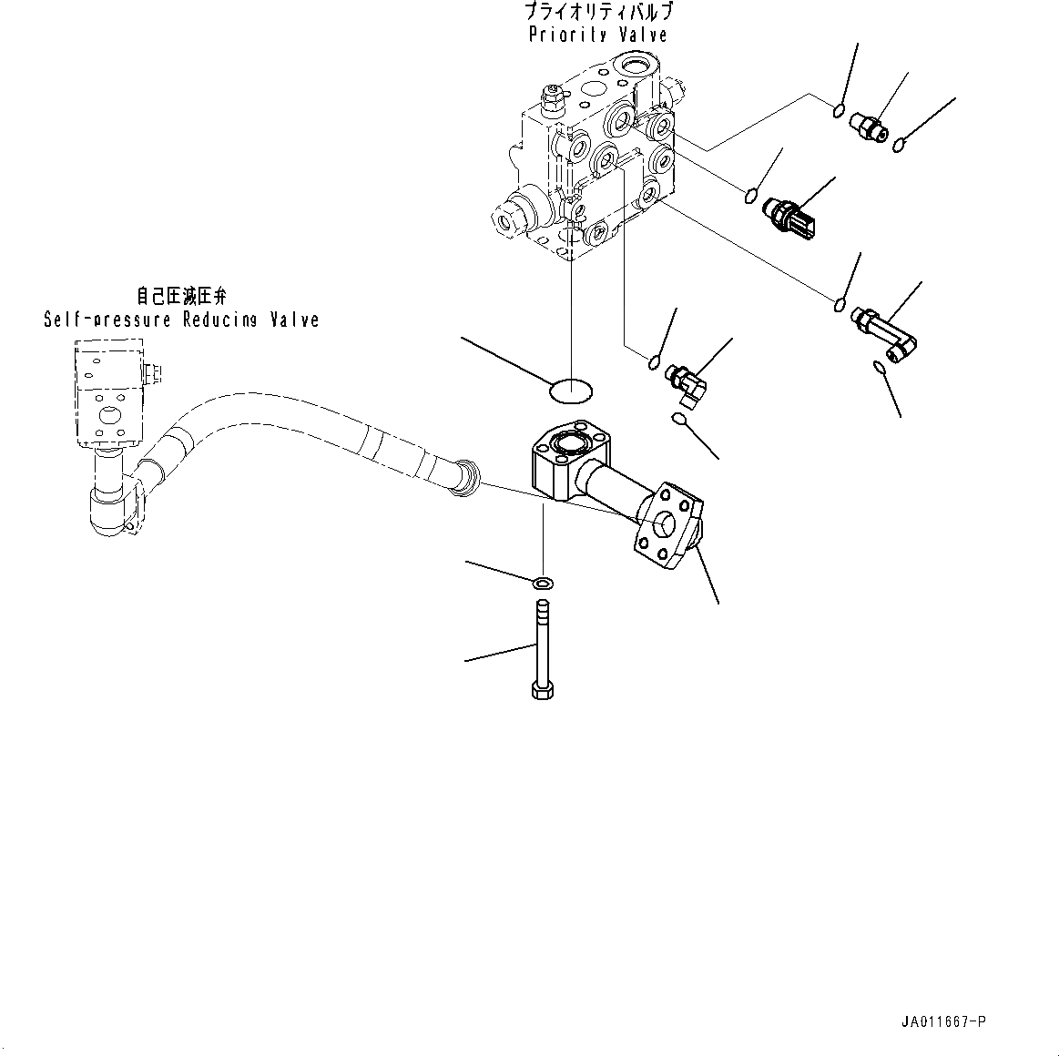 Схема запчастей Komatsu WA270-7 - РУЛЕВ. УПРАВЛЕНИЕ ЗАПРАШИВАЮЩ. КЛАПАН, СОЕДИНИТЕЛЬН. ЧАСТИ (№8-) РУЛЕВ. УПРАВЛЕНИЕ ЗАПРАШИВАЮЩ. КЛАПАН, С ЭКСТРЕНН. УПРАВЛ., АВТОМАТИЧ. УПРАВЛ-Е ТИП