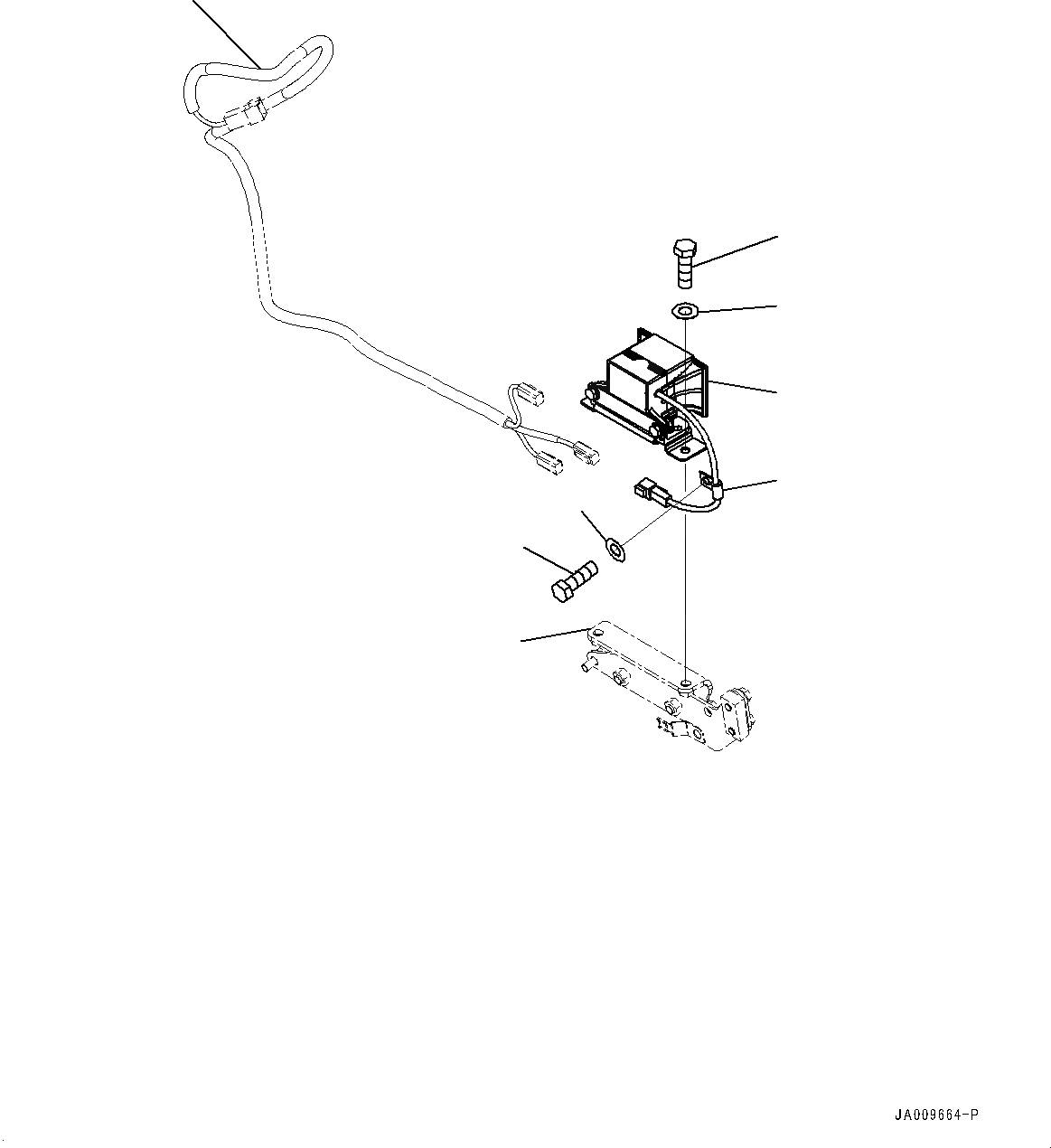 Схема запчастей Komatsu D61EXI-23 - СИГНАЛ. ЗАДНЕГО ХОДА (№-) СИГНАЛ. ЗАДНЕГО ХОДА