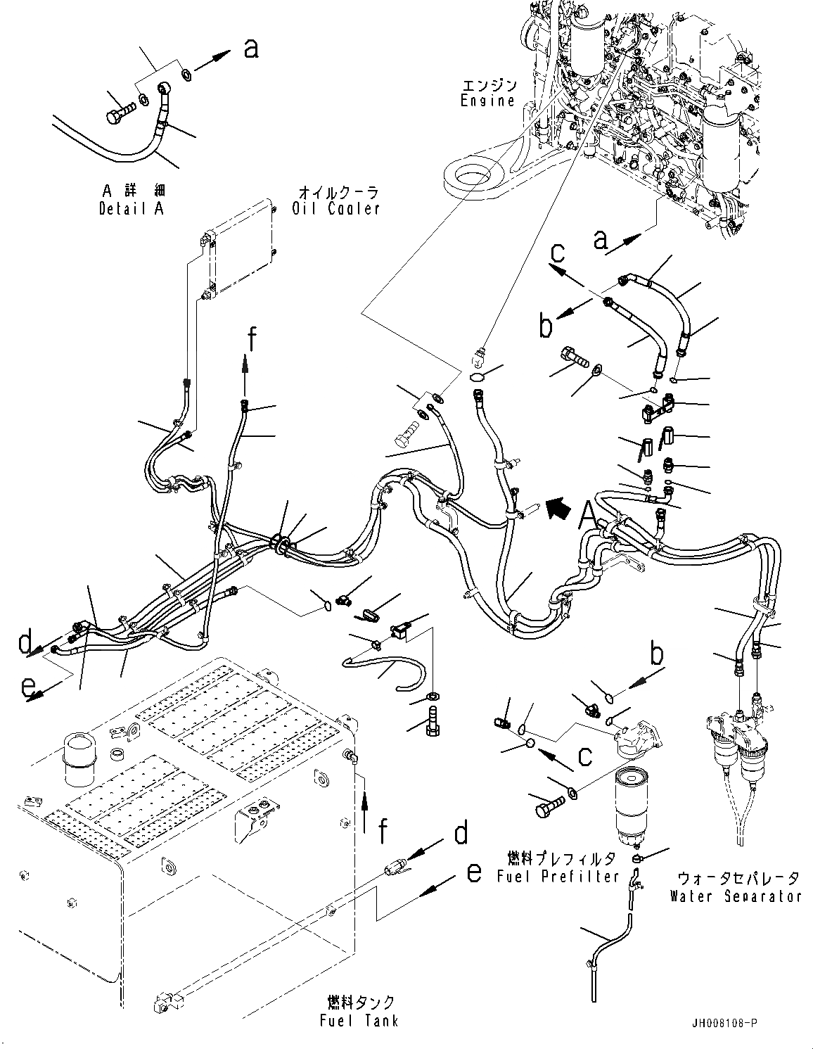 Схема запчастей Komatsu PC850SE-8R1 - ТОПЛИВН. ПОДАЮЩ. ТРУБЫ, ФИЛЬТР. ТРУБЫ (№7-) ТОПЛИВН. ПОДАЮЩ. ТРУБЫ, EXTRA BAD ТОПЛИВН. И ПЛОХ. ТОПЛИВО СПЕЦ-ЯIFICATION, ВОДН.+DUST, ДОПОЛН. ФИЛЬТР.