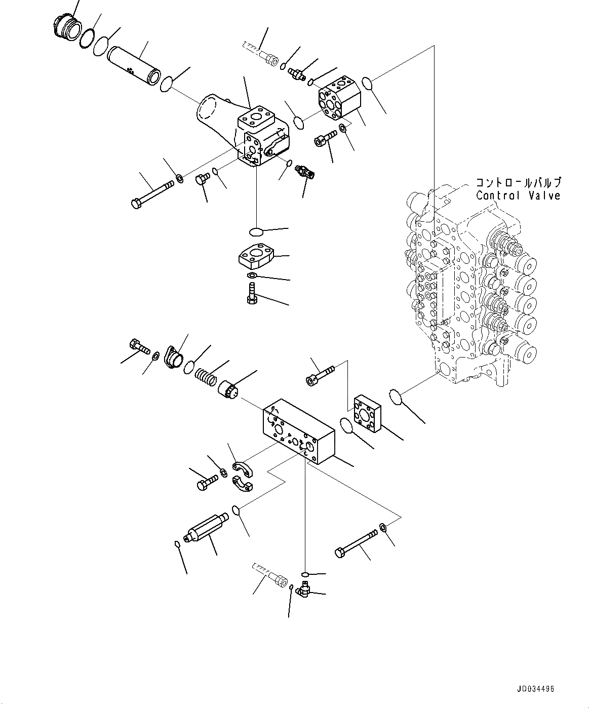 Схема запчастей Komatsu PC850SE-8R1 - УПРАВЛЯЮЩ. КЛАПАН, КЛАПАН КОНТРОЛЯ ПОДЪЕМА И ПРОХОДНОЙ ФИЛЬТР (/) (№7-) УПРАВЛЯЮЩ. КЛАПАН