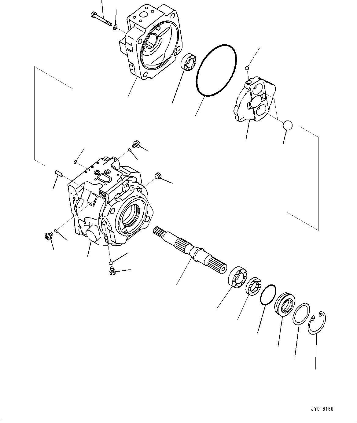 Схема запчастей Komatsu PC850SE-8R1 - ПОРШЕНЬ НАСОС, ВНУТР. ЧАСТИ (/) (№7-) ПОРШЕНЬ НАСОС