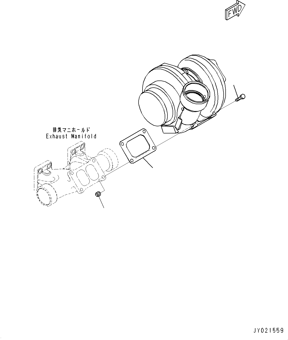 Схема запчастей Komatsu SAA6D140E-5RF - ТУРБОНАГНЕТАТЕЛЬ, КРЕПЛЕНИЕ (№8-) ТУРБОНАГНЕТАТЕЛЬ