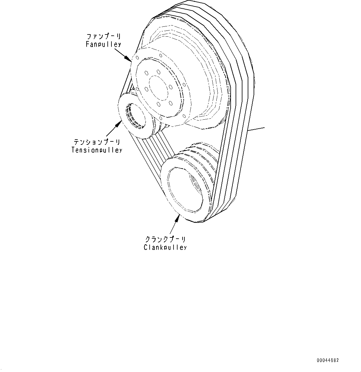 Схема запчастей Komatsu SAA6D170E-5BR - ВЕНТИЛЯТОР ОХЛАЖДЕНИЯ РЕМЕНЬ (№8-) ВЕНТИЛЯТОР ОХЛАЖДЕНИЯ РЕМЕНЬ
