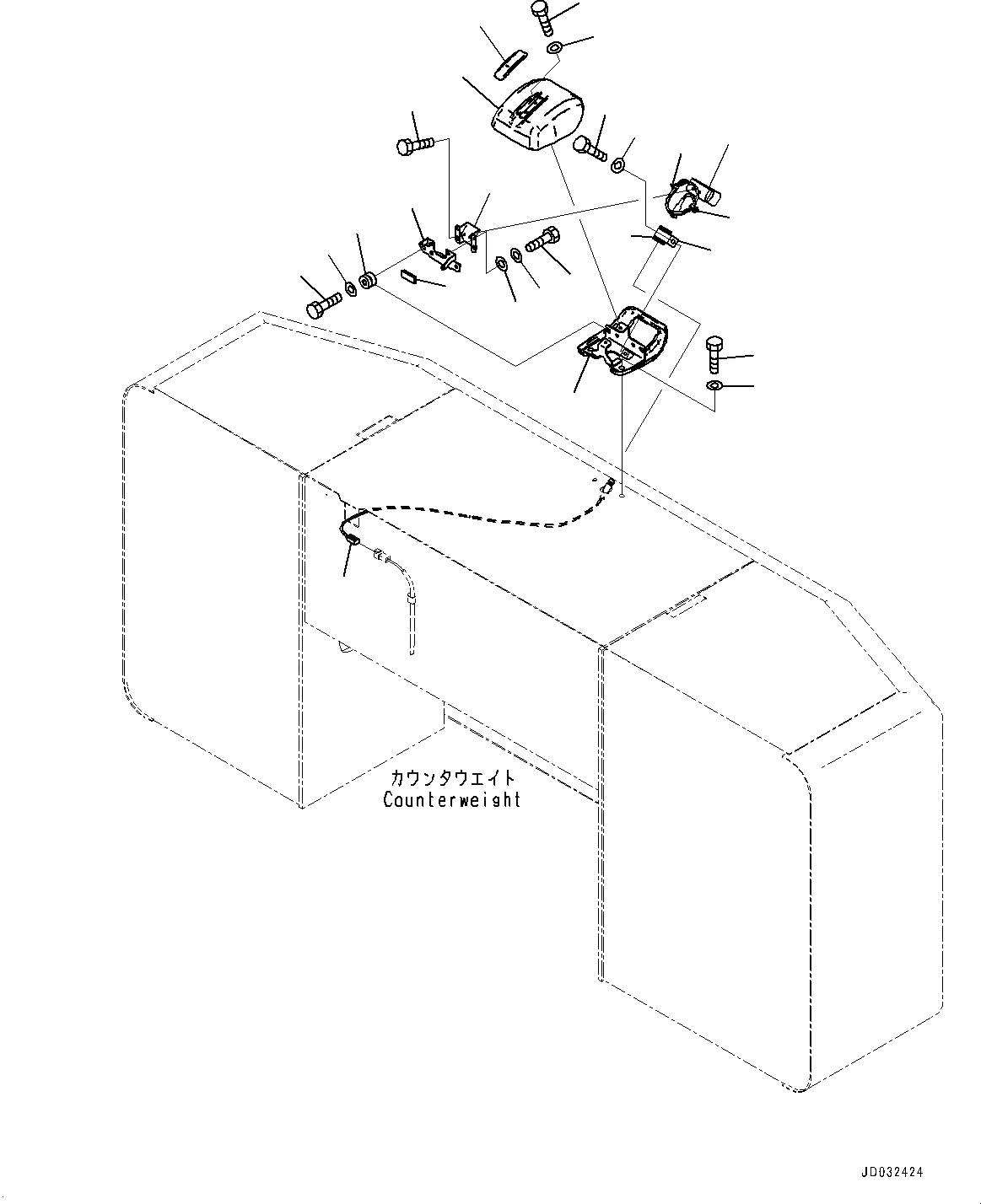 Схема запчастей Komatsu PC600-8R1 - ЗАДН.VIEW CAMERA (№7-) ЗАДН.VIEW CAMERA, С -CAMERA