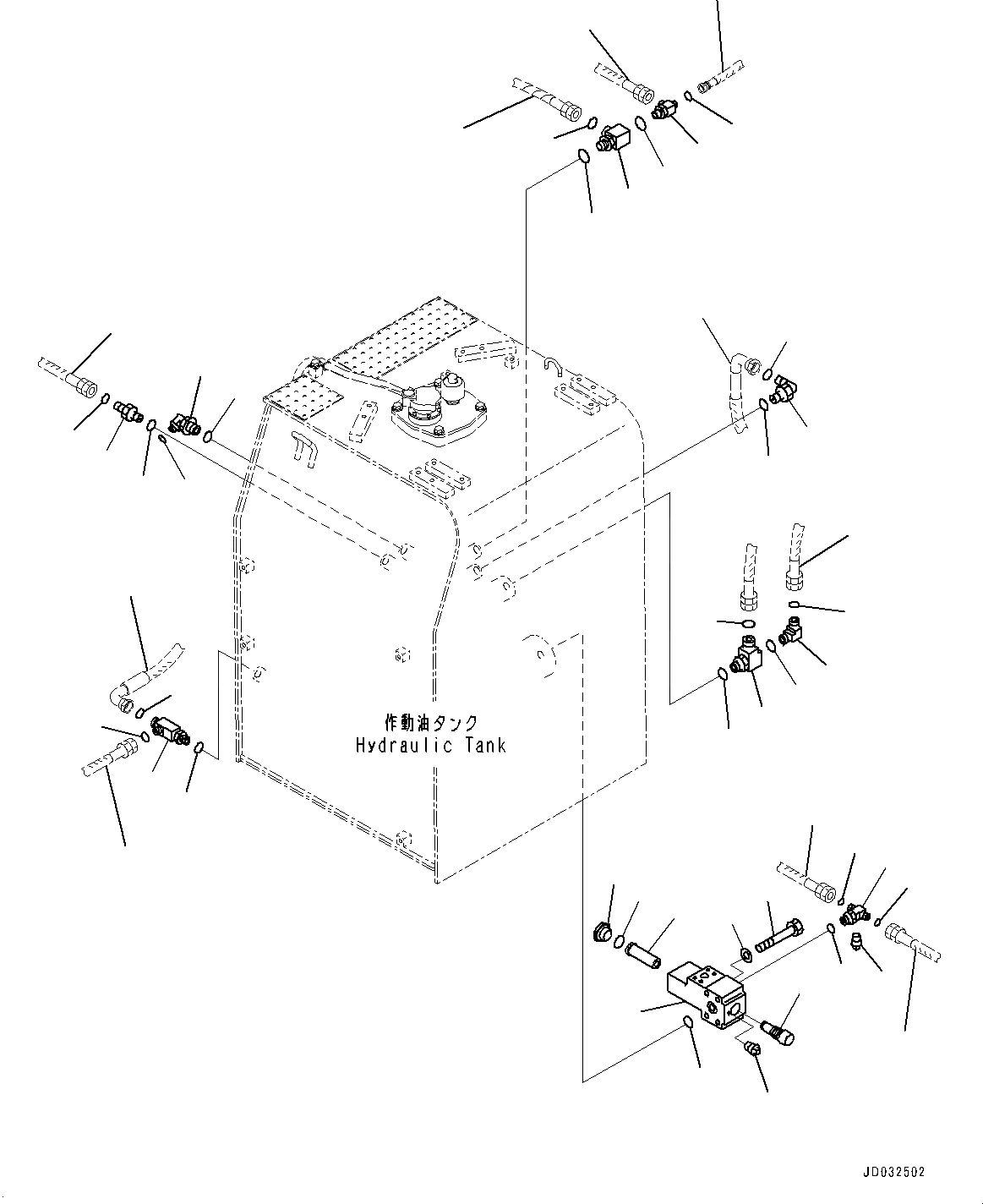 Схема запчастей Komatsu PC600-8R1 - ГИДР. БАК., РАЗГРУЗ. КЛАПАН (№7-) ГИДР. БАК., ДЛЯ ПРЯМАЯ ЛОПАТА CONFIGURATION