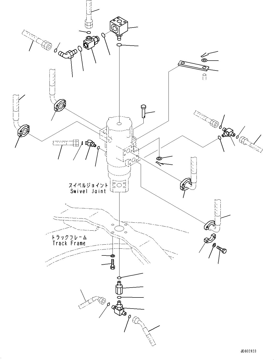 Схема запчастей Komatsu PC600LC-8R1 - ПОВОРОТНОЕ СОЕДИНЕНИЕ, КОМПОНЕНТЫ (№7-) ПОВОРОТНОЕ СОЕДИНЕНИЕ