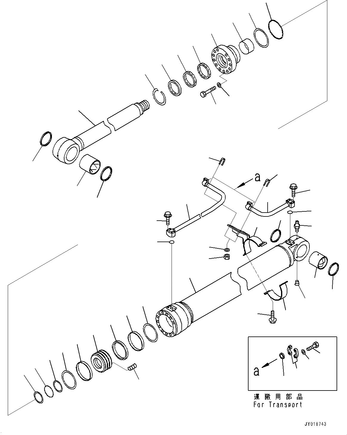 Схема запчастей Komatsu PC600LC-8R1 - ПРЯМАЯ ЛОПАТА БЛОК, ЦИЛИНДР СТРЕЛЫ, ПРАВ. (№7-) ПРЯМАЯ ЛОПАТА БЛОК