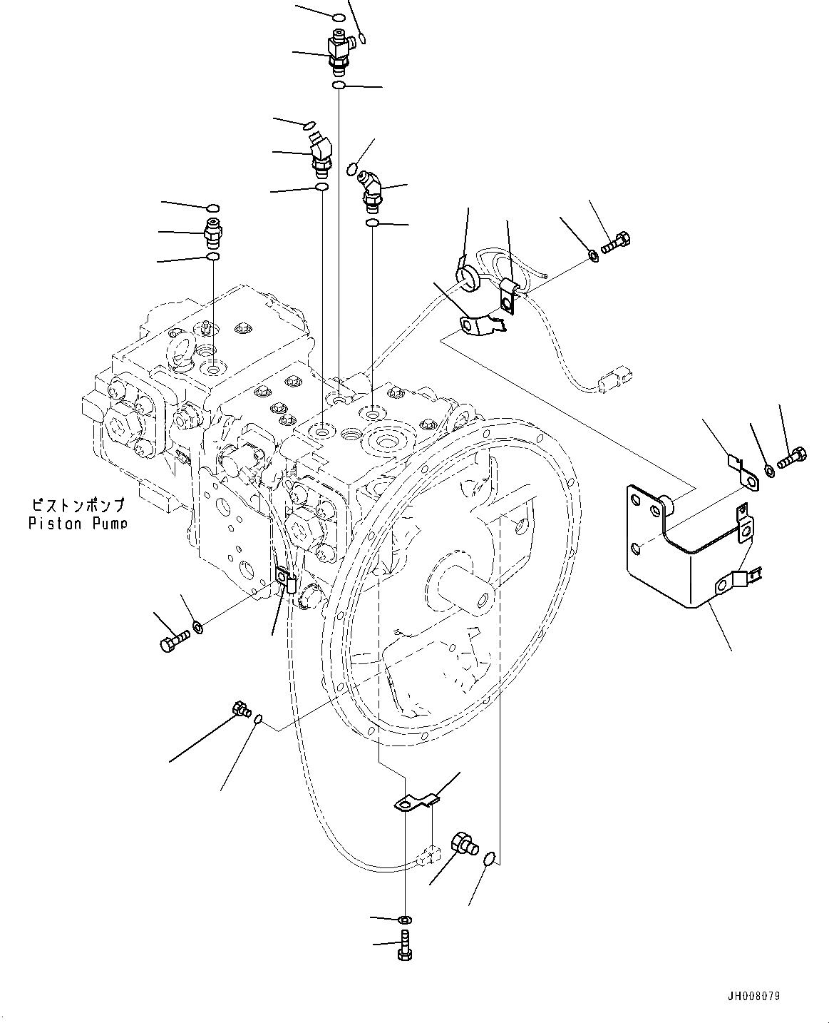 Схема запчастей Komatsu HB215LC-1M0 - ПОРШЕНЬ НАСОС (№-) ПОРШЕНЬ НАСОС, -ДОПОЛН. АКТУАТОР ТРУБЫ, АККУМУЛЯТОР