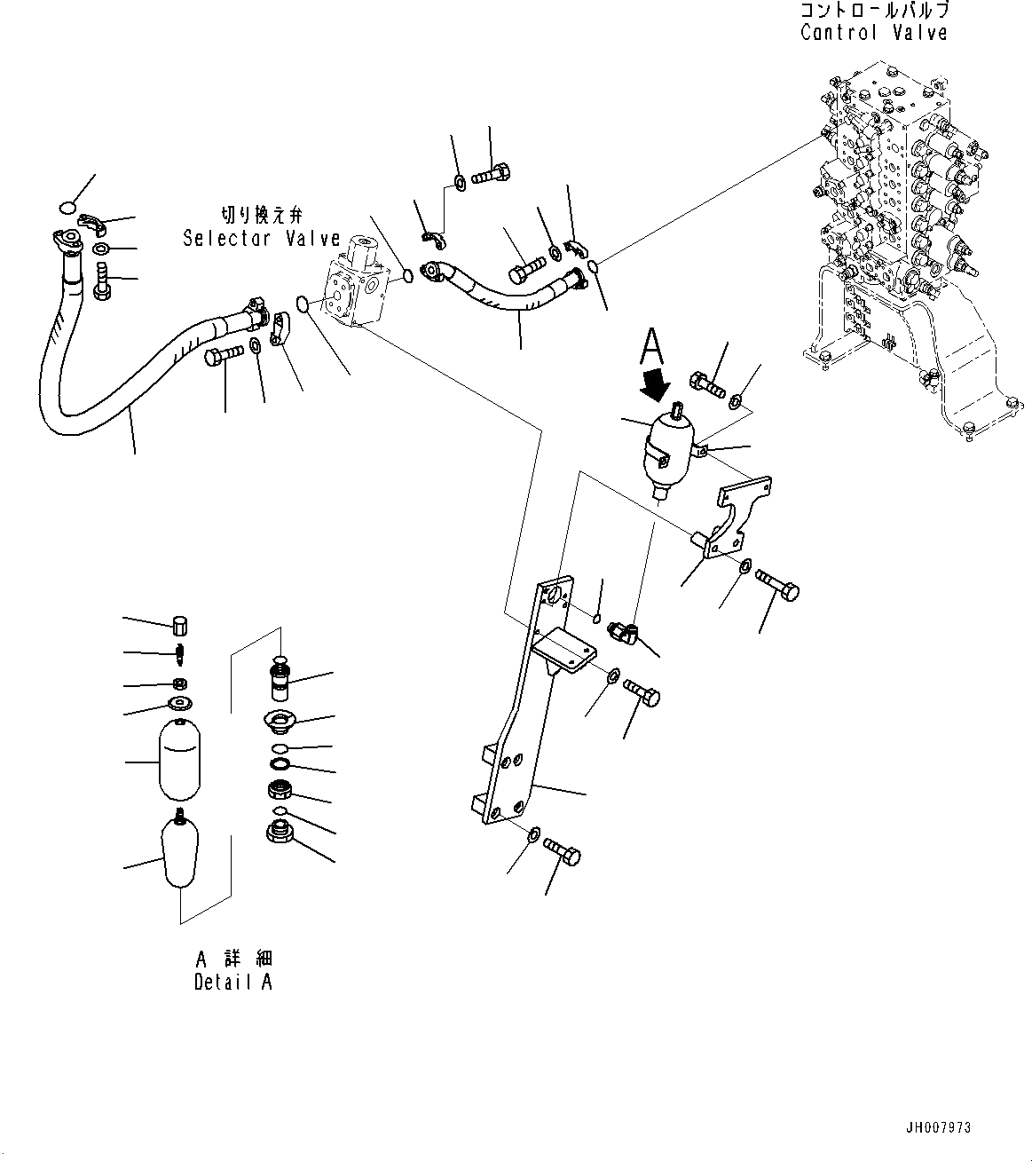 Схема запчастей Komatsu HB215LC-1M0 - НАВЕСН. ОБОРУД ТРУБЫ, ОСНОВН. ТРУБЫ, ПРАВ. (№-) НАВЕСН. ОБОРУД ТРУБЫ, -ДОПОЛН. АКТУАТОР ТРУБЫ, АККУМУЛЯТОР, NIPPON PNEUMATIC ГИДРОМОЛОТ КОМПЛЕКТ