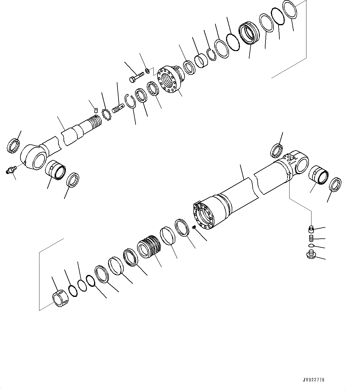 Схема запчастей Komatsu HB215LC-1M0 - ЦИЛИНДР РУКОЯТИ(№-) ЦИЛИНДР РУКОЯТИ, 7MM УСИЛ. ТИП, -НАВЕСН. ОБОРУД, ЧАС. СМАЗКА INTERVAL, СТРЕЛА И РУКОЯТЬ ANTI-DROP КЛАПАН