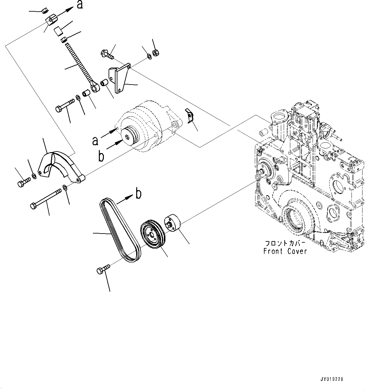 Схема запчастей Komatsu SAA6D140E-5RB - ГЕНЕРАТОР, 9AMP, ГЕНЕРАТОР И КРЕПЛЕНИЕ (№7-) ГЕНЕРАТОР, 9AMP