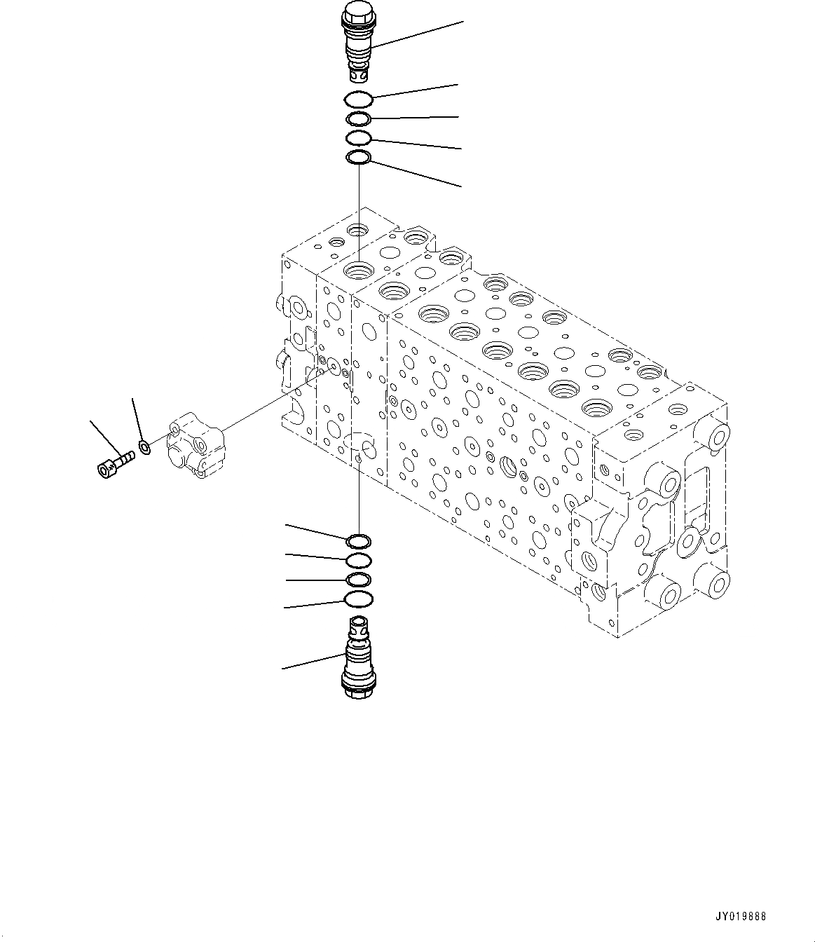 Схема запчастей Komatsu PC300-8M0 - УПРАВЛЯЮЩ. КЛАПАН, 8-СЕКЦИОНН. (/) (№8-) УПРАВЛЯЮЩ. КЛАПАН, С -ДОПОЛН. АКТУАТОР ТРУБЫ, АККУМУЛЯТОР