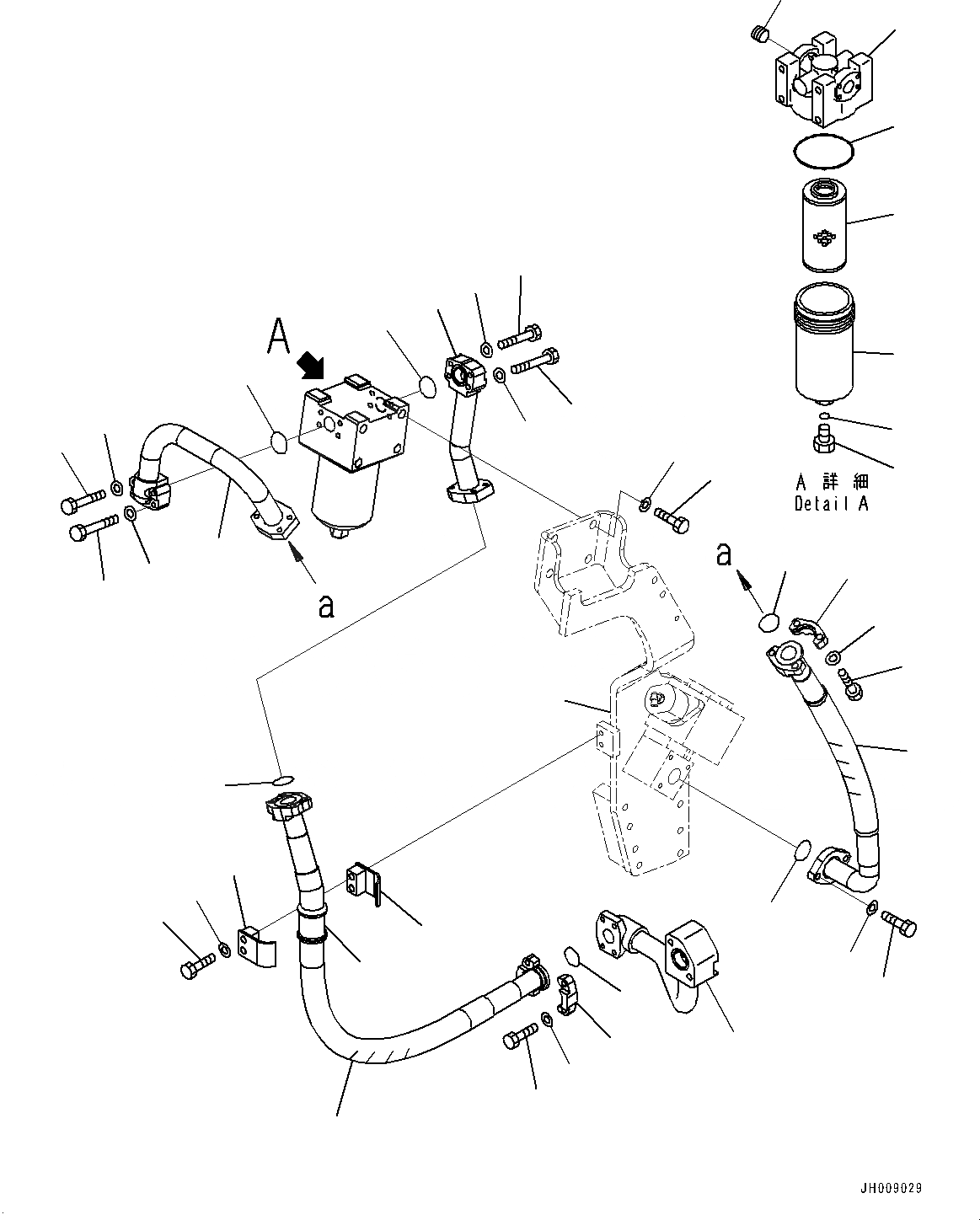 Схема запчастей Komatsu PC300-8M0 - АКТУАТОР ТРУБЫ, ВОЗВРАТ. ФИЛЬТР. (№8-) АКТУАТОР ТРУБЫ, -ДОПОЛН. АКТУАТОР ТРУБЫ, АККУМУЛЯТОР