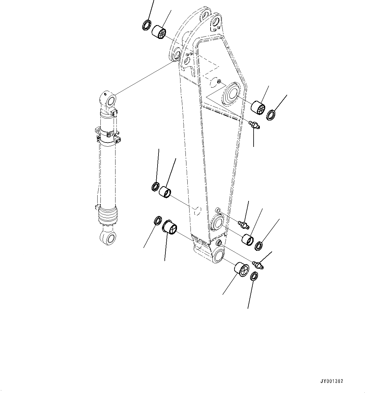 Схема запчастей Komatsu PC300-8M0 - РУКОЯТЬ (№8-) РУКОЯТЬ, БЕЗ РУКОЯТЬ, ДЛЯ ЧАС. СМАЗКА INTERVAL, ИНДОНЕЗИЯ