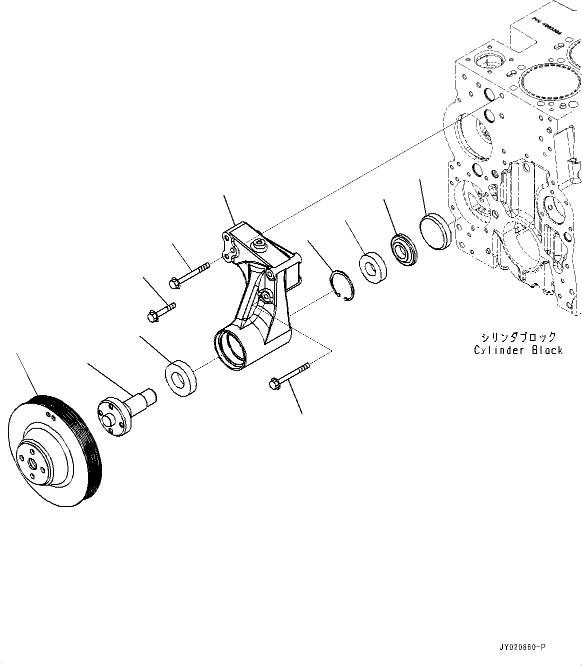 Схема запчастей Komatsu SAA6D114E-3F - ВЕНТИЛЯТОР ОХЛАЖДЕНИЯ ПРИВОДН. ШКИВ (№87-) ВЕНТИЛЯТОР ОХЛАЖДЕНИЯ ПРИВОДН. ШКИВ