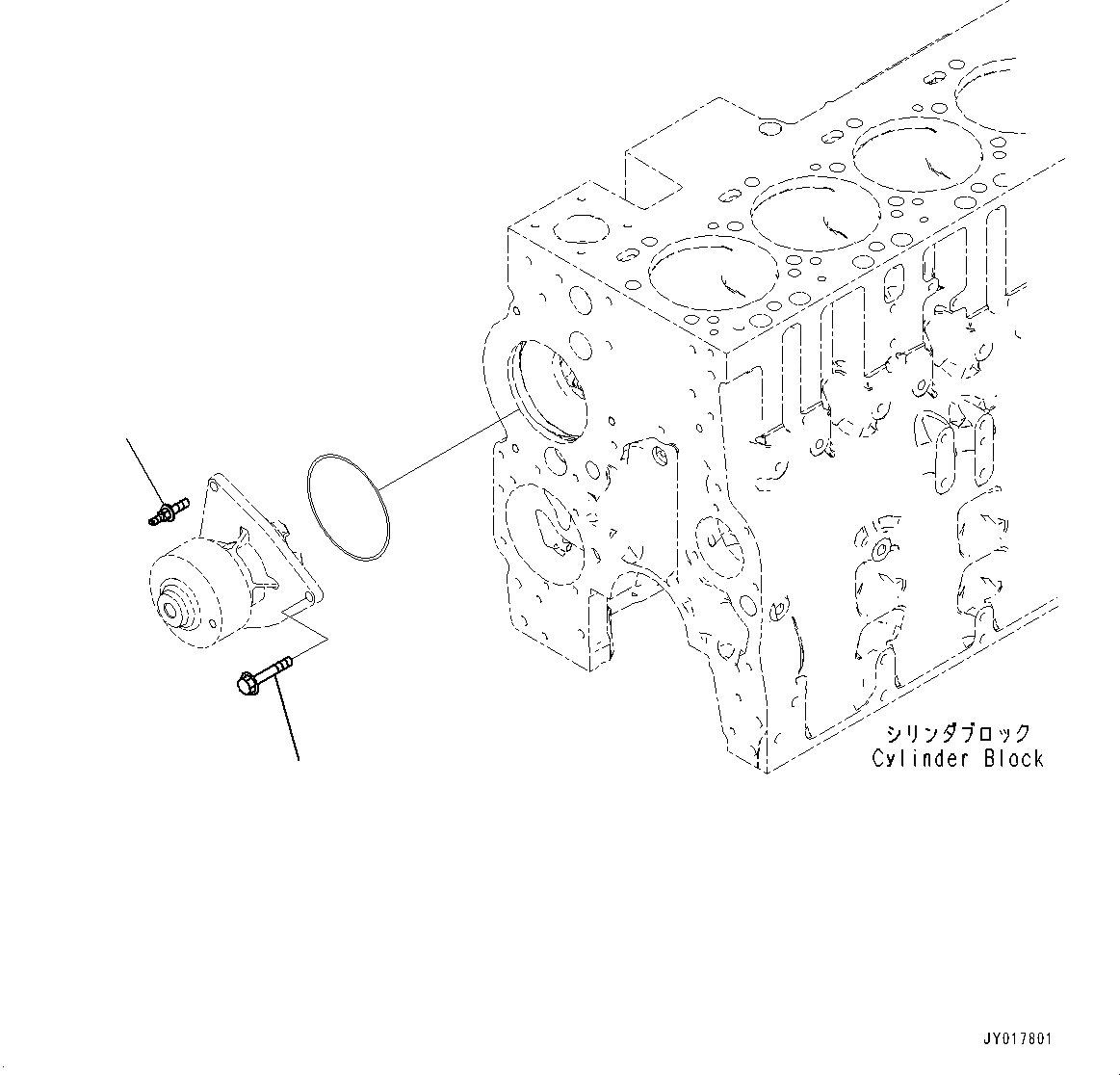 Схема запчастей Komatsu SAA6D114E-3F - ВОДЯНАЯ ПОМПА КРЕПЛЕНИЕ (№87-) ВОДЯНАЯ ПОМПА КРЕПЛЕНИЕ