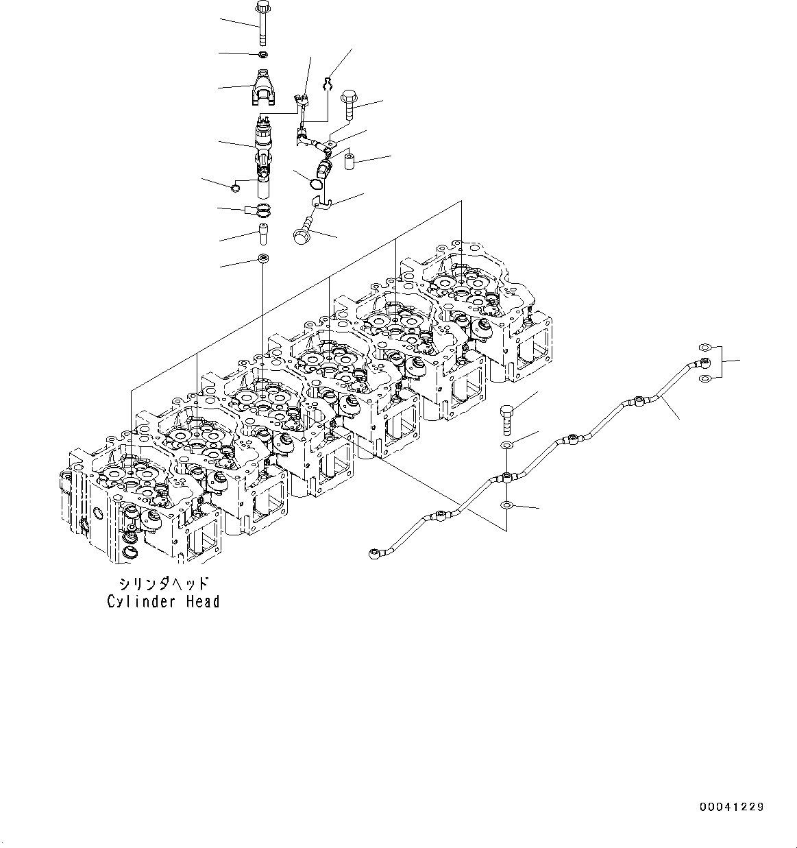 Схема запчастей Komatsu SAA6D140E-5J - ТОПЛИВН. ФОРСУНКА (№7-) ТОПЛИВН. ФОРСУНКА