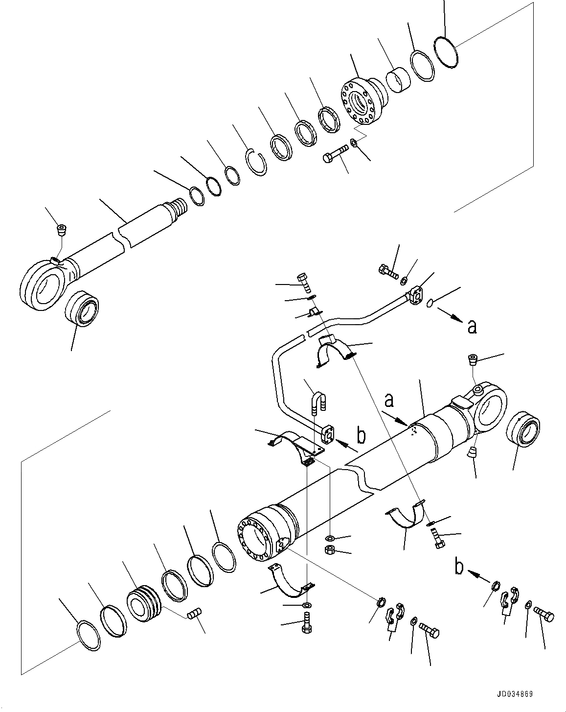 Схема запчастей Komatsu PC800-8R1 - РАБОЧЕЕ ОБОРУДОВАНИЕ, ЦИЛИНДР КОВША, ЛЕВ. (№7-) РАБОЧЕЕ ОБОРУДОВАНИЕ, БЕЗ ЦИЛИНДР SLIDING ЧАСТИ КОРПУСА, БЕЗ СОЕДИНИТЕЛЬН. ЗВЕНО, ПРЯМАЯ ЛОПАТА CONFIGURATION