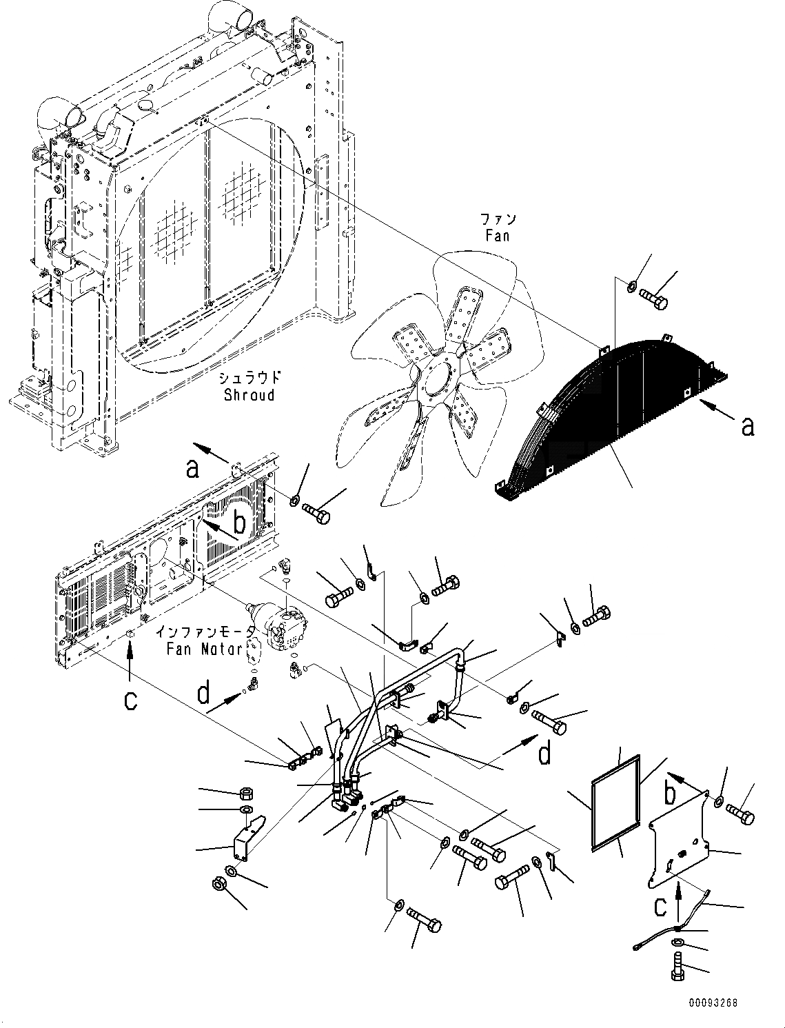 Схема запчастей Komatsu PC800SE-8R1 - СИСТЕМА ОХЛАЖДЕНИЯ, МОТОР ВЕНТИЛЯТОРА ТРУБЫ (№7-) СИСТЕМА ОХЛАЖДЕНИЯ, С 9AMP. ГЕНЕРАТОР, ДЛЯ INDIA