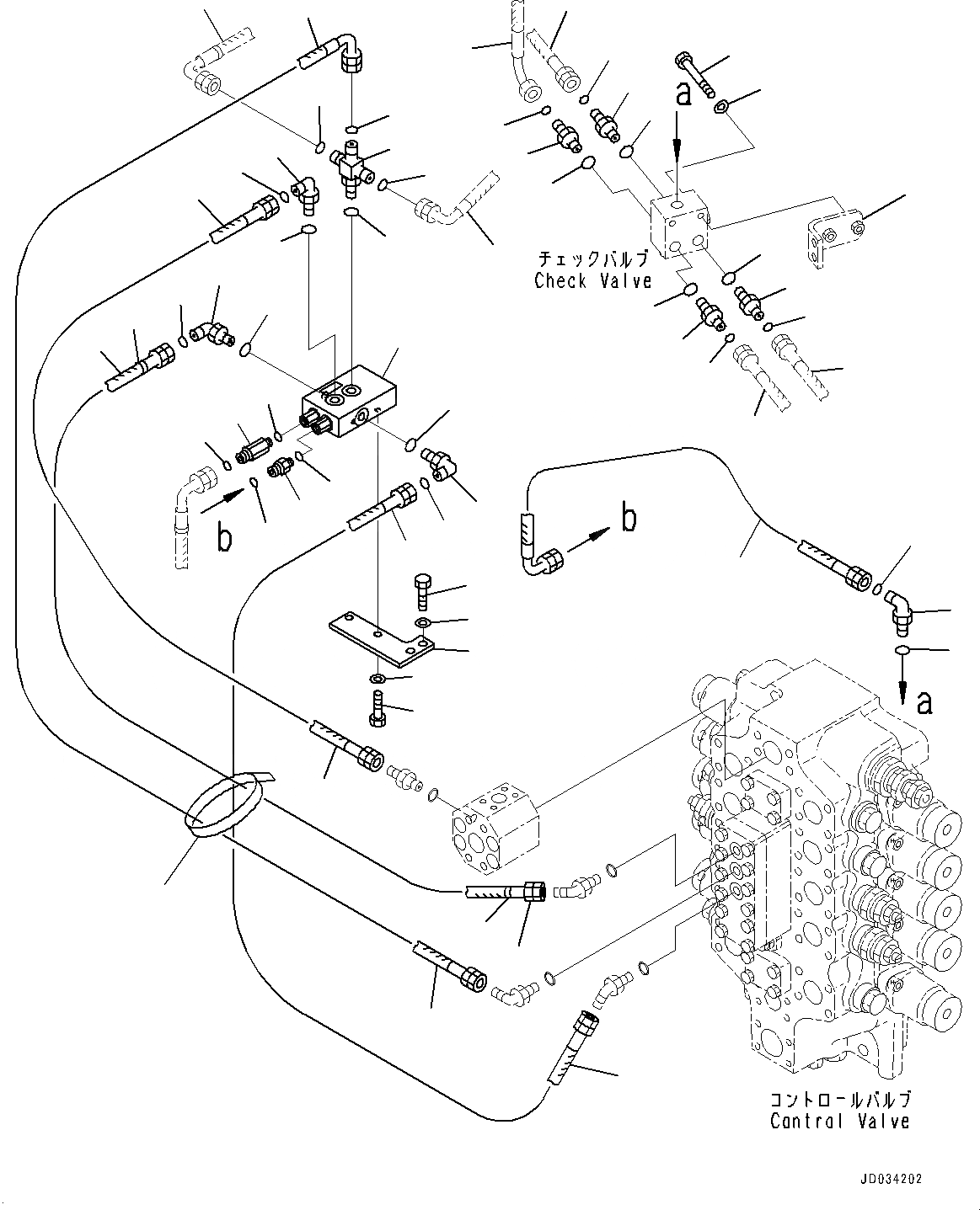 Схема запчастей Komatsu PC800SE-8R1 - РАСПРЕДЕЛИТ. КЛАПАН ТРУБЫ, РАСПРЕДЕЛИТ. КЛАПАН КРЕПЛЕНИЕ (№7-) РАСПРЕДЕЛИТ. КЛАПАН ТРУБЫ