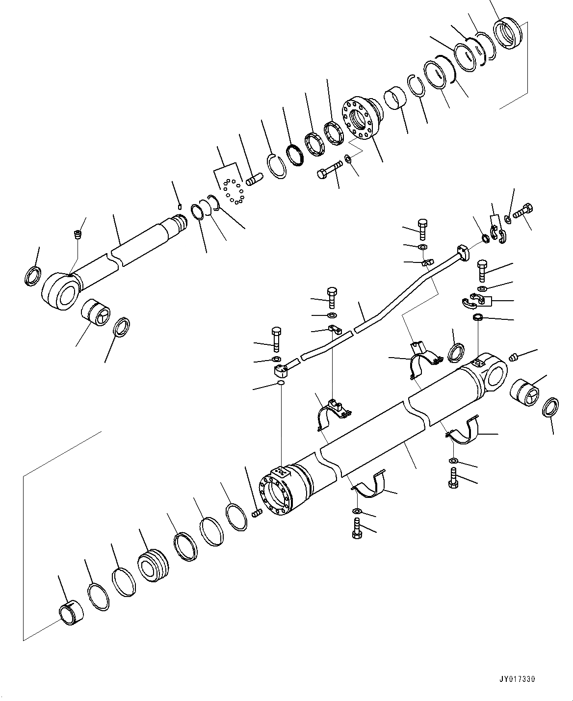Схема запчастей Komatsu PC800LC-8R1 - ЦИЛИНДР РУКОЯТИ, ЛЕВ. (№7-) ЦИЛИНДР РУКОЯТИ, С 7MM СТРЕЛА, 8MM СТРЕЛА УСИЛ. ТИП