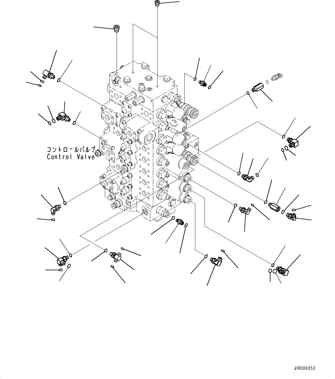Схема запчастей Komatsu PC300LC-8M0 - УПРАВЛЯЮЩ. КЛАПАН, УПРАВЛЯЮЩ. КЛАПАН КОМПОНЕНТЫ (/) (№8-) УПРАВЛЯЮЩ. КЛАПАН, -СЕРВИСНЫЙ КЛАПАН