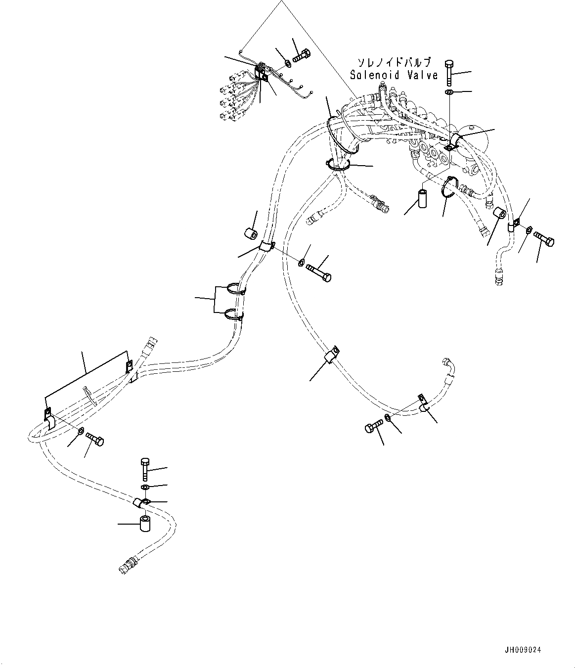 Схема запчастей Komatsu PC300LC-8M0 - СОЛЕНОИДНЫЙ КЛАПАН, КРЕПЛЕНИЕ (№8-) СОЛЕНОИДНЫЙ КЛАПАН, -ДОПОЛН. АКТУАТОР ТРУБЫ, АККУМУЛЯТОР