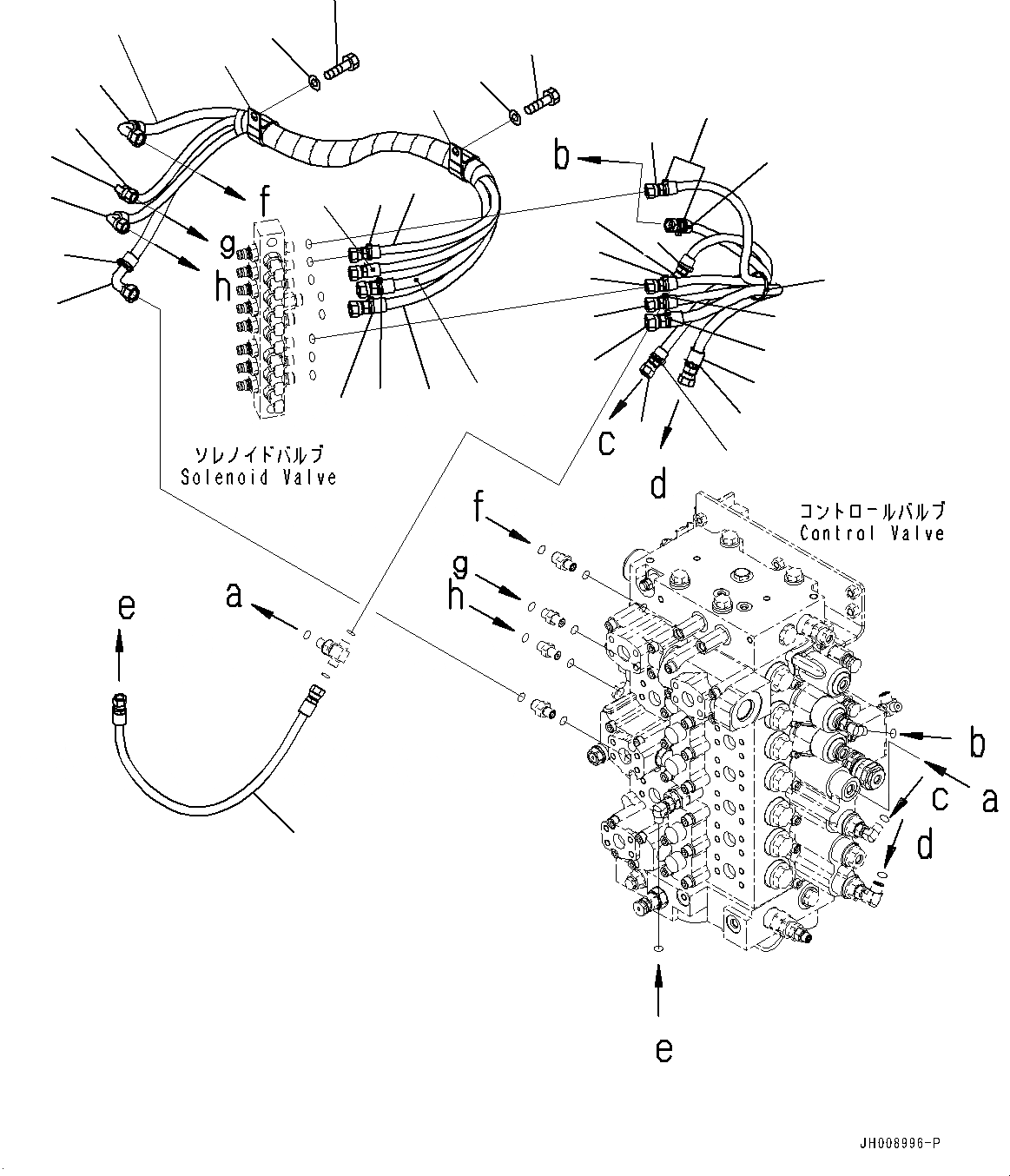 Схема запчастей Komatsu PC300LC-8M0 - ПРОПОРЦИОНАЛЬН. PRESSURE УПРАВЛ-Е (PPC) КЛАПАН ТРУБЫ (№8-) ПРОПОРЦИОНАЛЬН. PRESSURE УПРАВЛ-Е (PPC) КЛАПАН ТРУБЫ