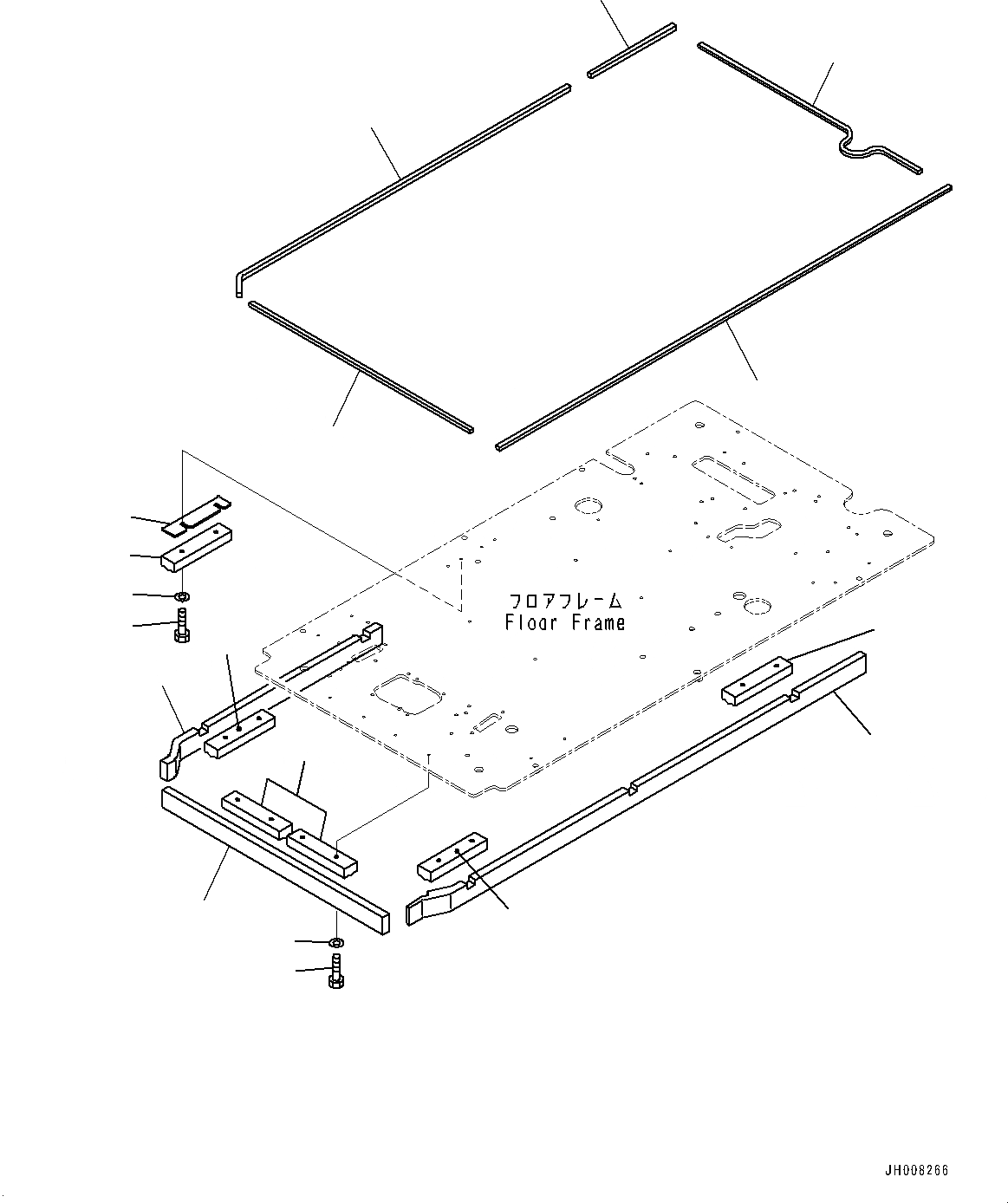 Схема запчастей Komatsu PC300LC-8M0 - КАБИНА, ПОЛ, УПЛОТНЕНИЕ (№8-) КАБИНА, ПРАВ. И ЗАДН. ФИКС. ОКНА, С KOMTRAX