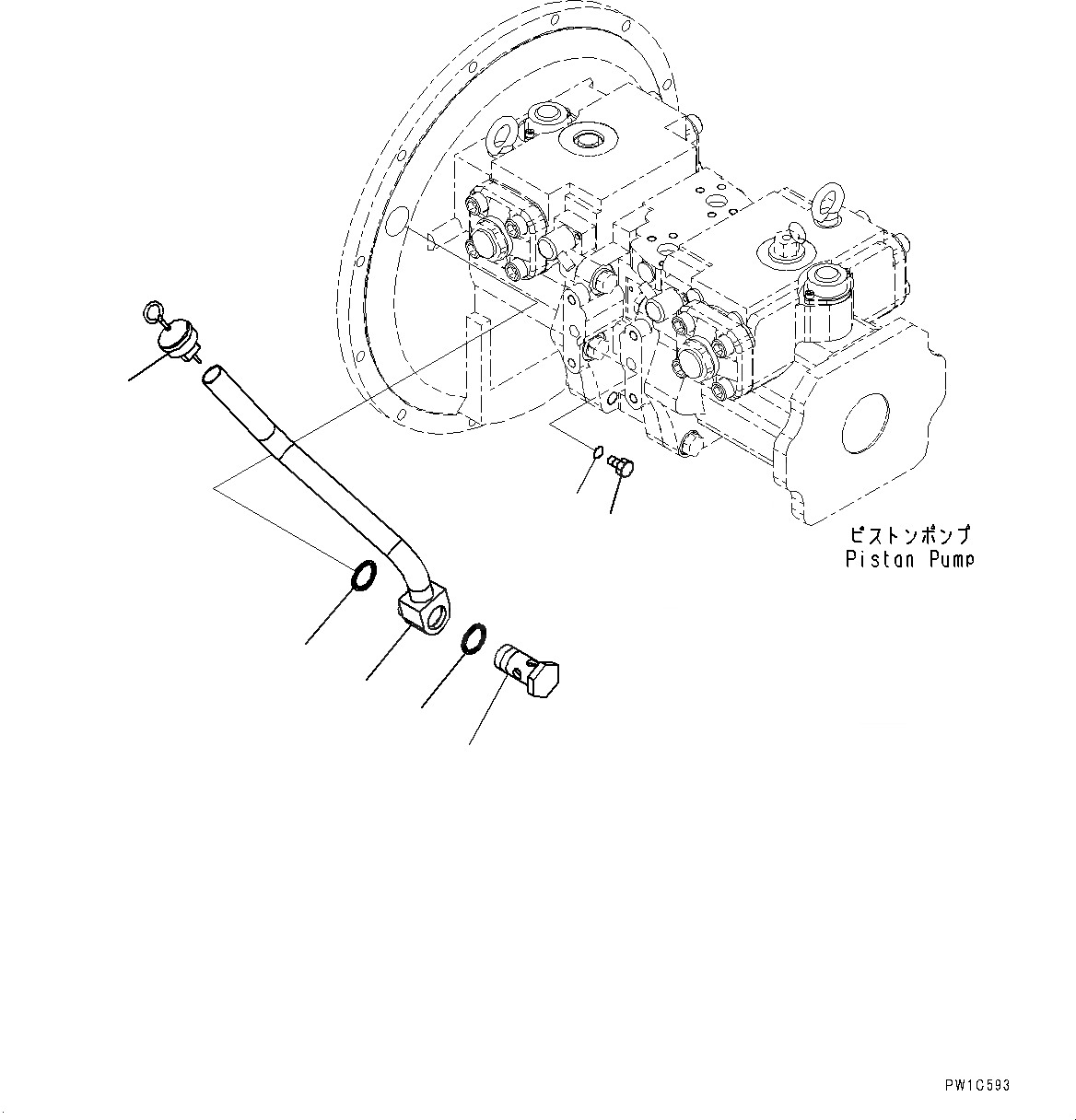 Схема запчастей Komatsu PC350-8M0 - ПОРШЕНЬ НАСОС (№8-) ПОРШЕНЬ НАСОС, КОМПОНЕНТЫ
