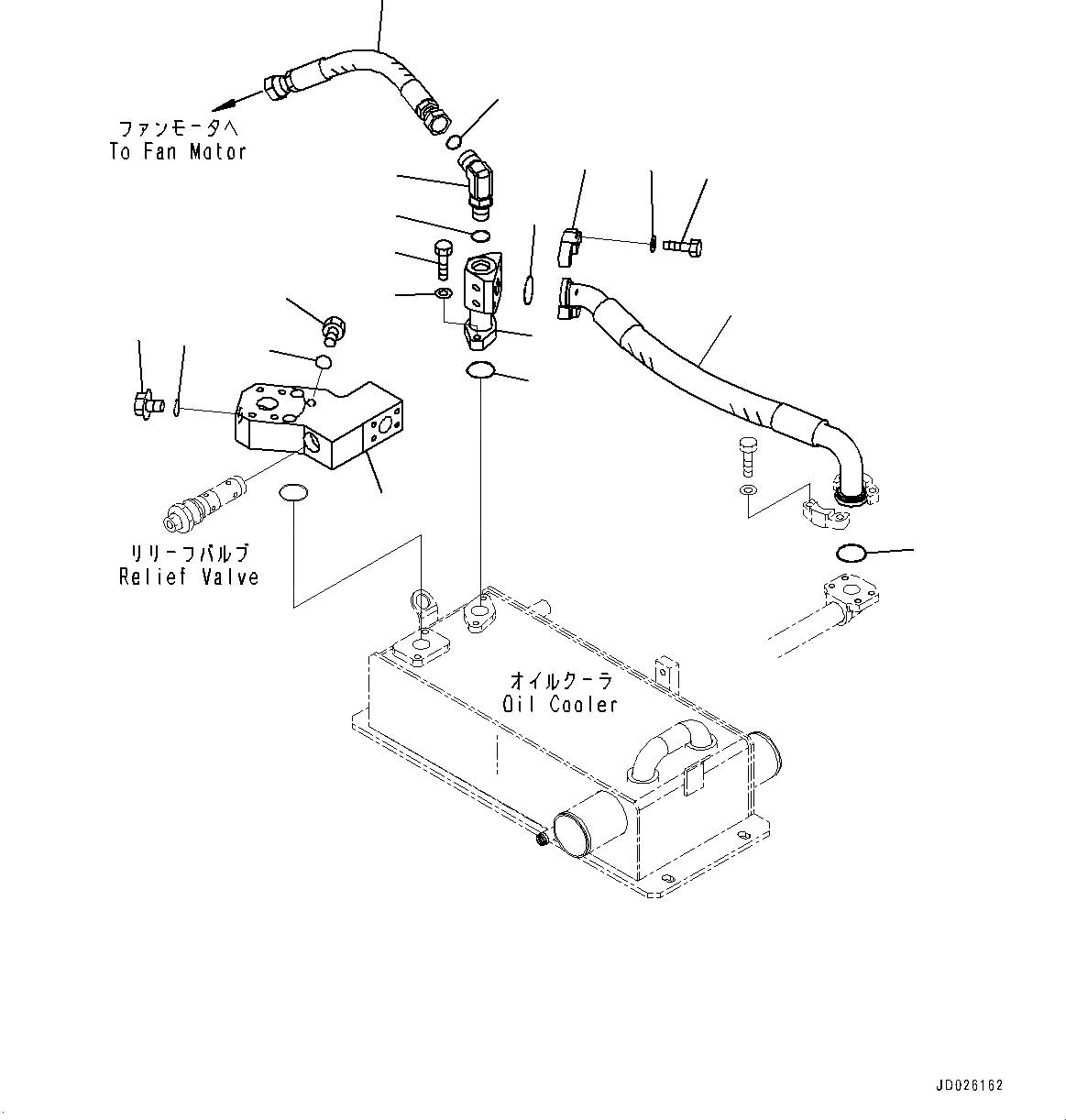 Схема запчастей Komatsu WA600-6 - ЛИНИИ МАСЛООХЛАДИТЕЛЯ, ТРУБЫ (/) (№-) ЛИНИИ МАСЛООХЛАДИТЕЛЯ