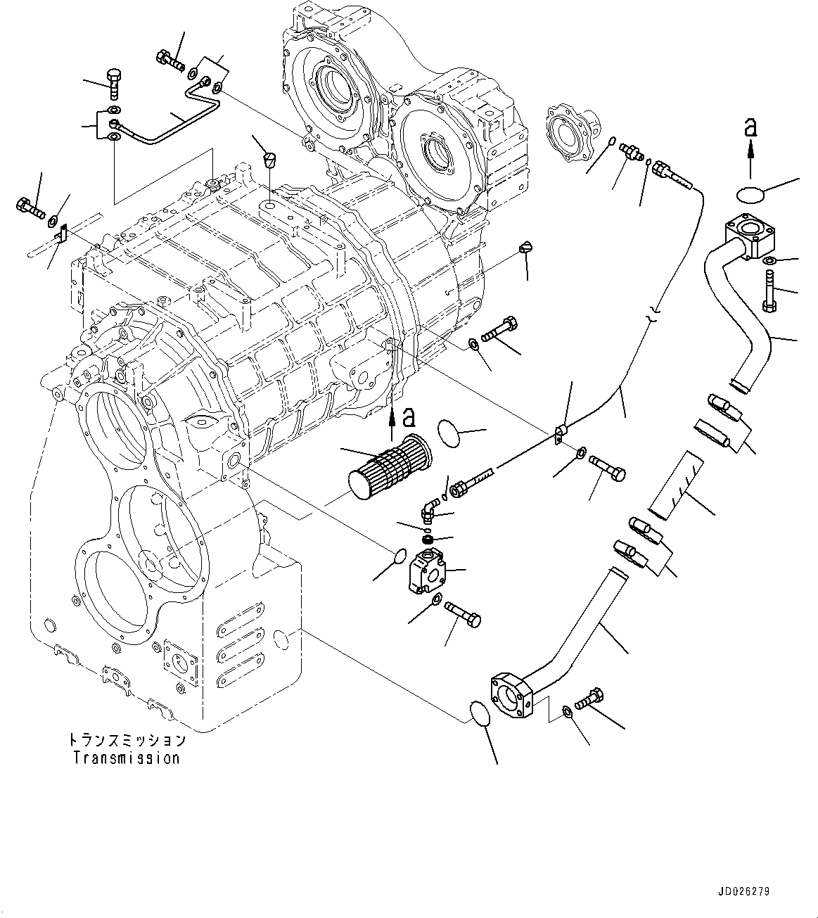 Схема запчастей Komatsu WA600-6 - ГИДРОТРАНСФОРМАТОР И ТРАНСМИССИЯ, ТРУБЫ (№8-) ГИДРОТРАНСФОРМАТОР И ТРАНСМИССИЯ, НАКЛОН.ABLE РУЛЕВОЕ КОЛЕСО, ЭКСТРЕНН. РУЛЕВ. УПРАВЛЕНИЕ, АВТОМАТИЧ. УПРАВЛ-Е ТИП, ТОРМОЗ. МАСЛ. СИСТЕМА ОХЛАЖДЕНИЯ