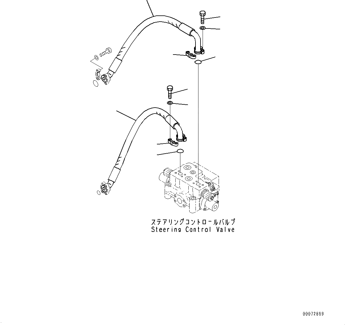 Схема запчастей Komatsu WA600-6 - КЛАПАН УПРАВЛЕНИЯ ПОВОРОТОМ, ЦИЛИНДР РУЛЕВ. УПР-Я ТРУБЫ (№8-) КЛАПАН УПРАВЛЕНИЯ ПОВОРОТОМ, ЭКСТРЕНН. РУЛЕВ. УПРАВЛЕНИЕ, АВТОМАТИЧ. УПРАВЛ-Е ТИП, VHMS, ADVANCED ДЖОЙСТИК СИСТЕМАУПРАВЛЕНИЯ ПОВОРОТОМ(AJSS)
