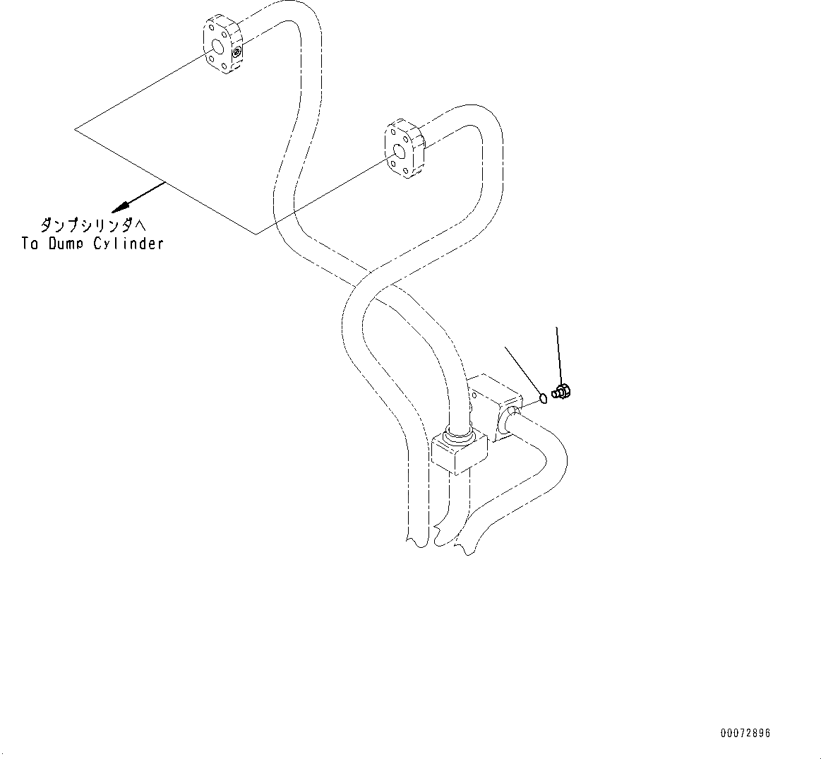Схема запчастей Komatsu WA600-6 - ГИДРОЛИНИЯ, ЗАГЛУШКА (№-) ГИДРОЛИНИЯ