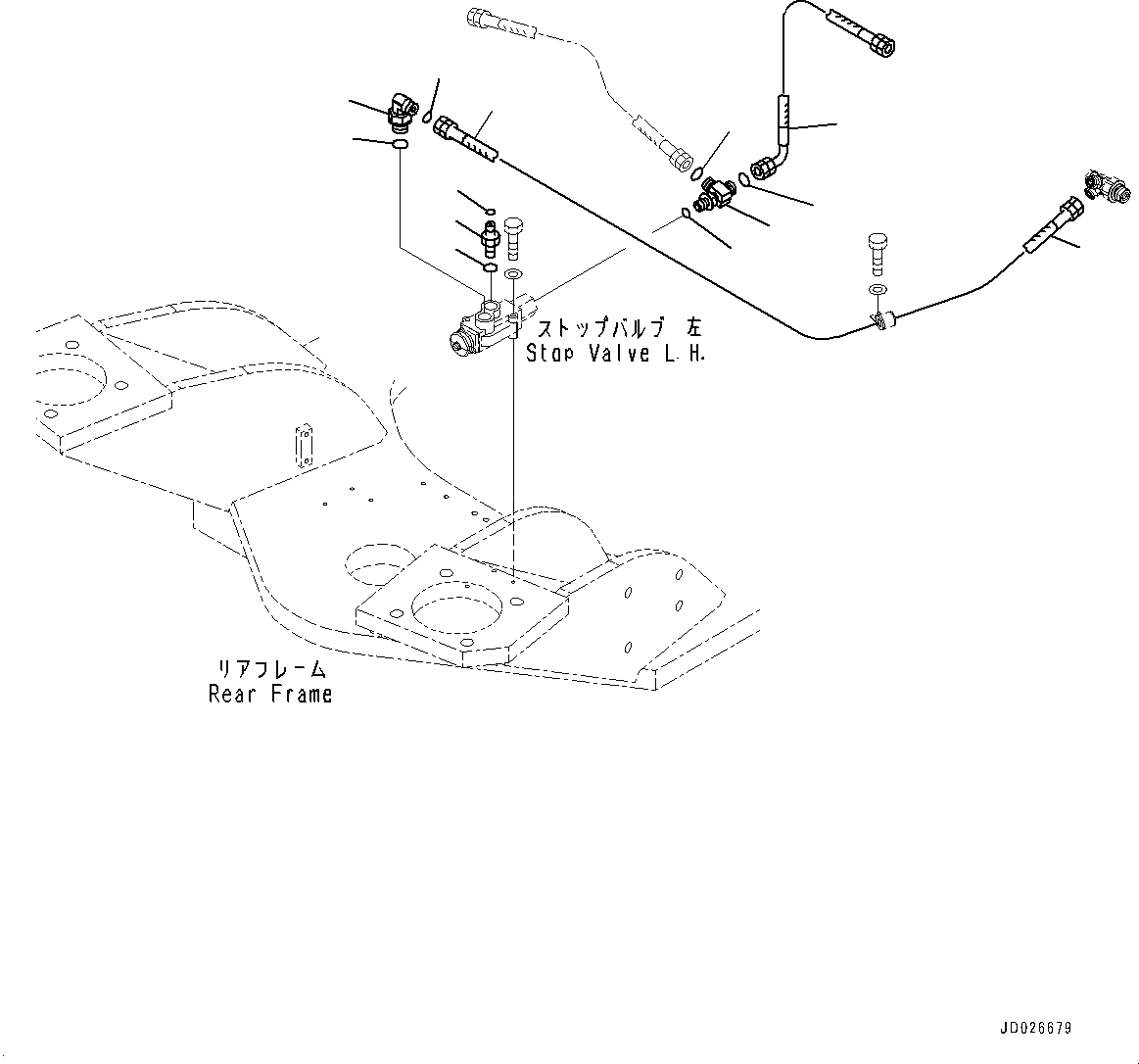 Схема запчастей Komatsu WA600-6 - ГИДРОЛИНИЯ, КОМПОНЕНТЫ (/) (№8-) ГИДРОЛИНИЯ, ПЕРИОДИЧ. ОБСЛУЖ. SERVICE СОЕДИН-ЕS