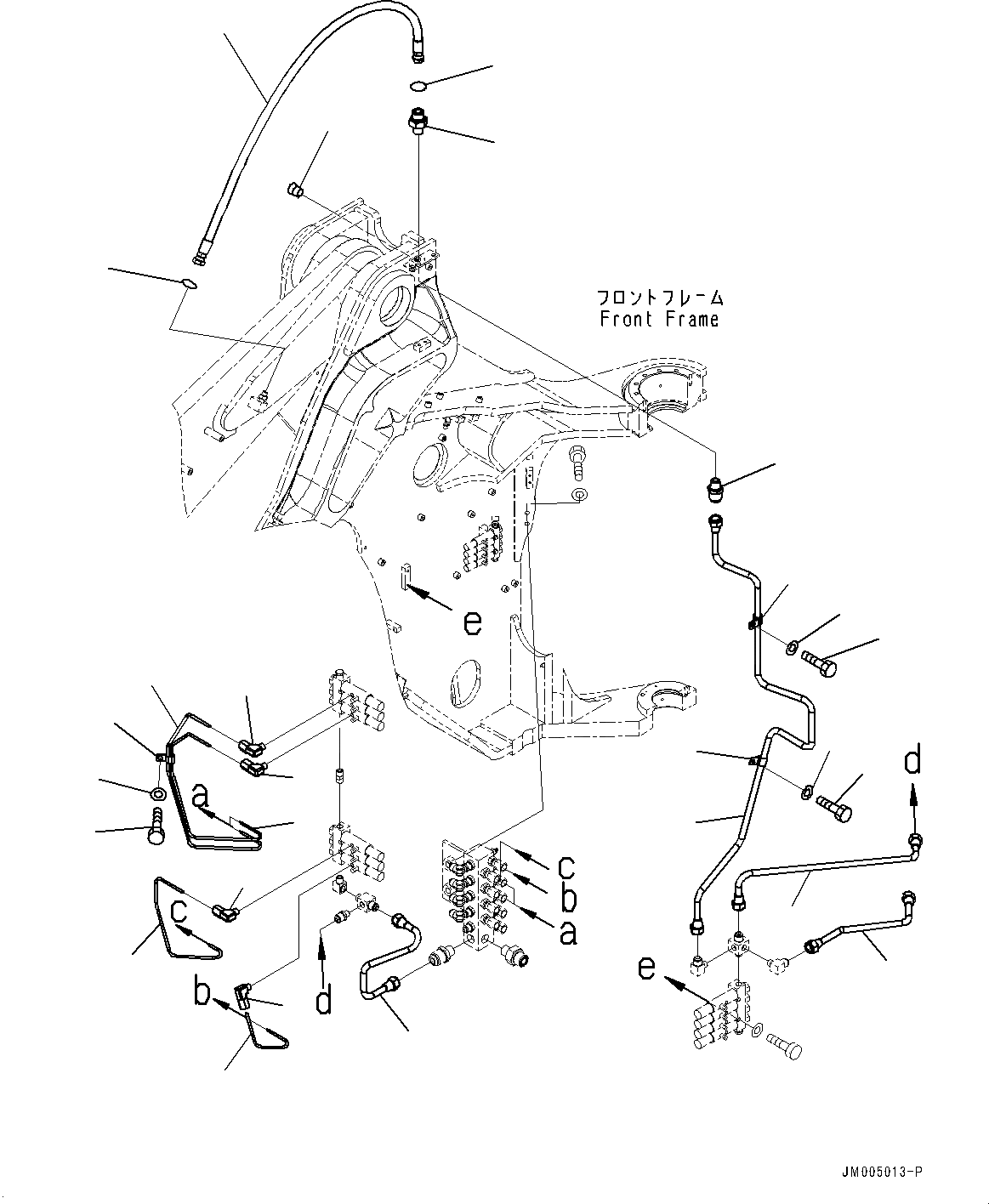 Схема запчастей Komatsu WA600-6 - УДАЛЕНН. СИСТ. СМАЗКИ ТРУБКА, ПЕРЕДН. СМАЗ. ТРУБЫ (/) (№-) УДАЛЕНН. СИСТ. СМАЗКИ ТРУБКА