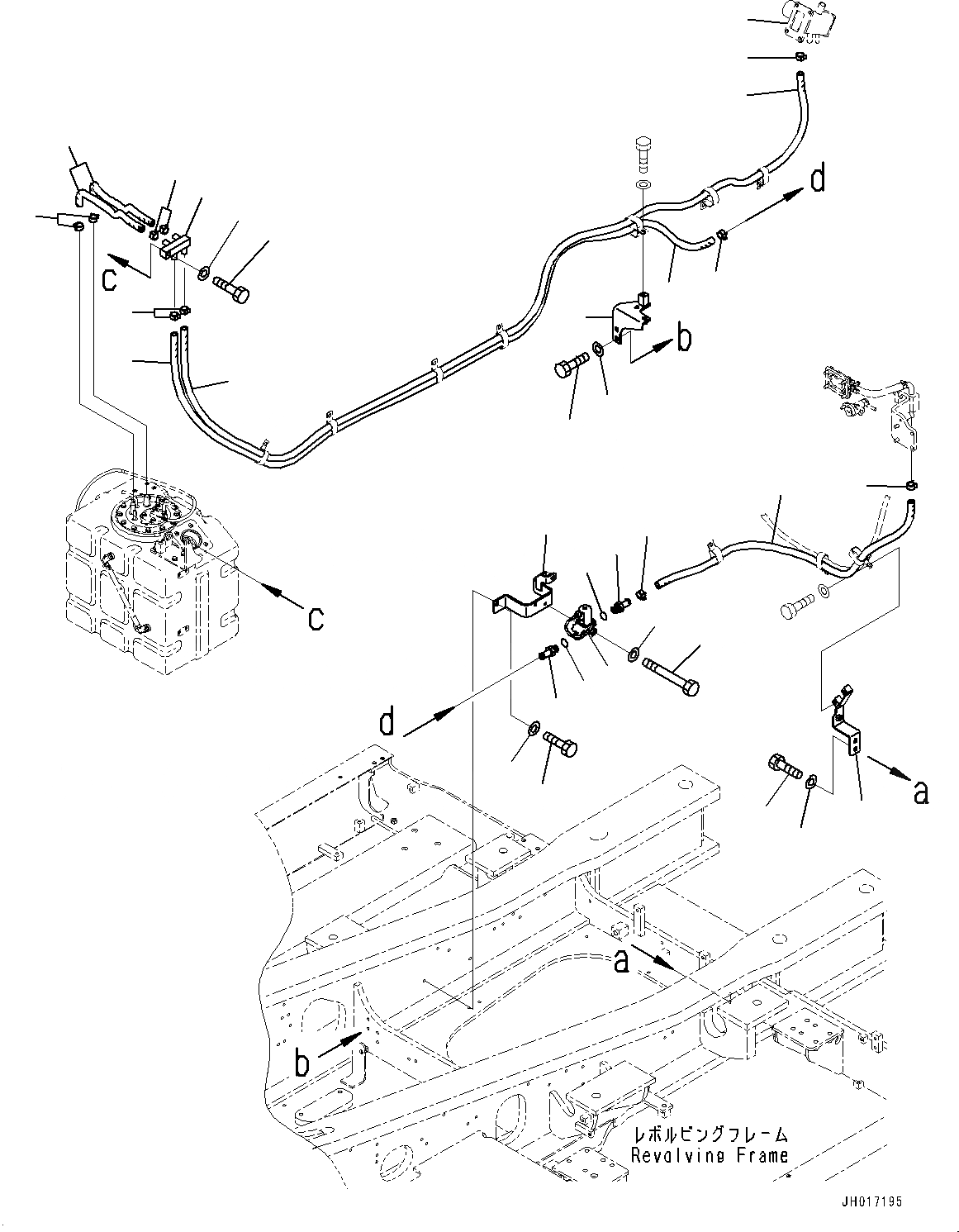 Схема запчастей Komatsu PC490LC-11 - DEF ТРУБЫ, DEF БАК ХЛАДАГЕНТ ТРУБЫ (/) (№8-) DEF ТРУБЫ