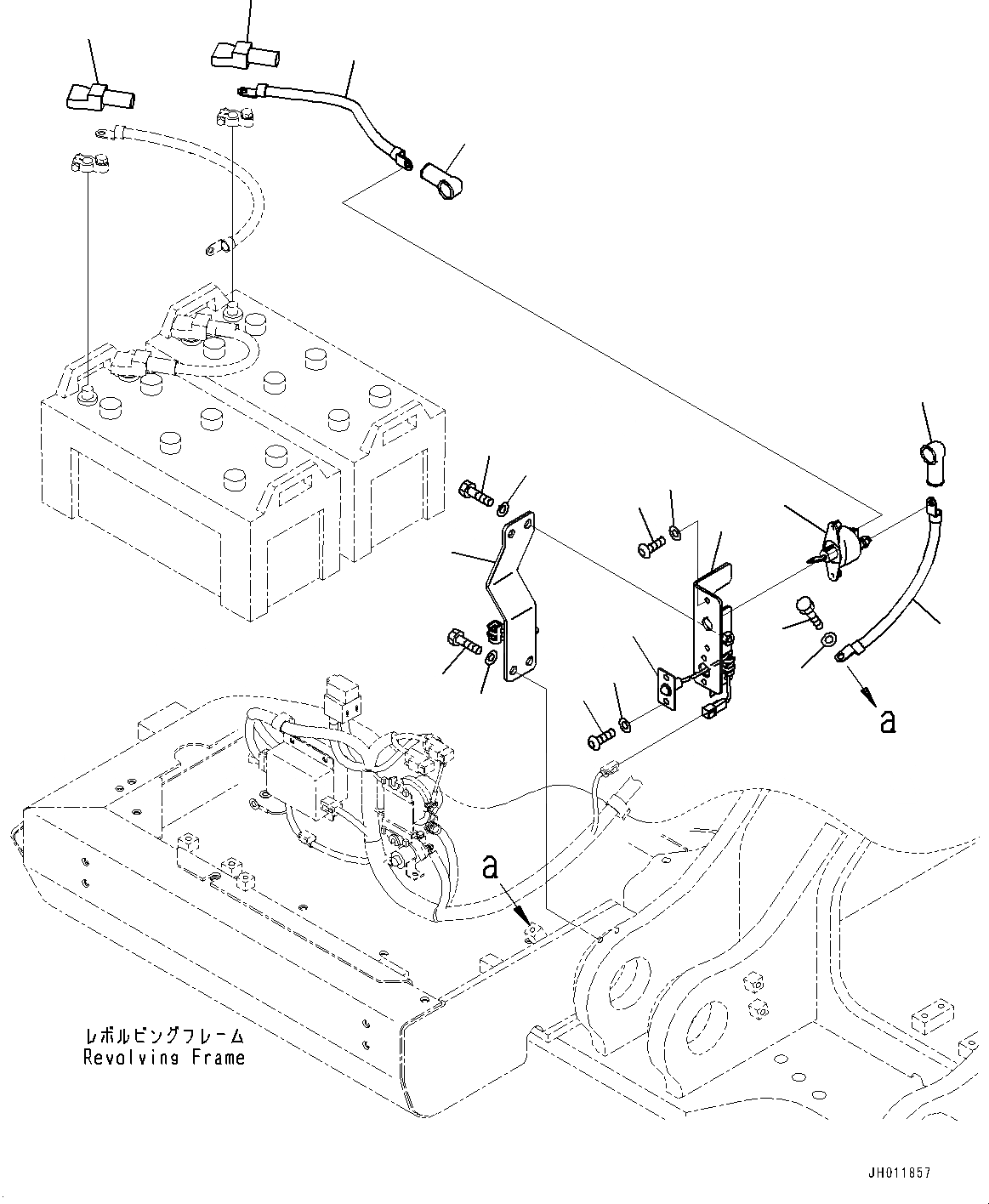Схема запчастей Komatsu PC490LC-11 - ЭЛЕКТРИЧ. ПРОВОДКА, АККУМУЛЯТОР КАБЕЛЬ ДЛЯ DISCONNECT ПЕРЕКЛЮЧАТЕЛЬ (№8-) ЭЛЕКТРИЧ. ПРОВОДКА