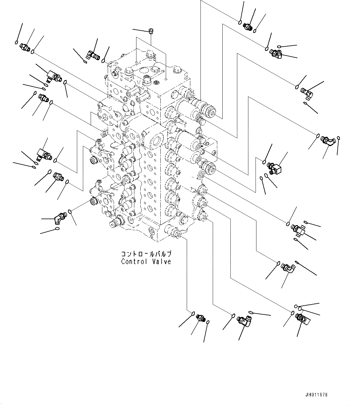 Схема запчастей Komatsu PC490LC-11 - УПРАВЛЯЮЩ. КЛАПАН, УПРАВЛЯЮЩ. КЛАПАН КОМПОНЕНТЫ (/) (№8-) УПРАВЛЯЮЩ. КЛАПАН, 8-СЕКЦИОНН., С -ДОПОЛН. АКТУАТОР ТРУБЫ, АККУМУЛЯТОР