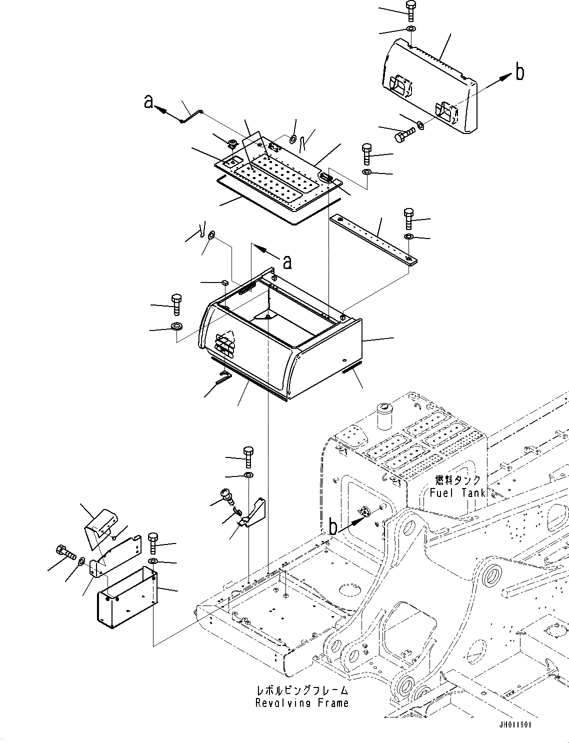 Схема запчастей Komatsu PC490LC-11 - ПОРУЧНИ(№8-) HANDRAIL