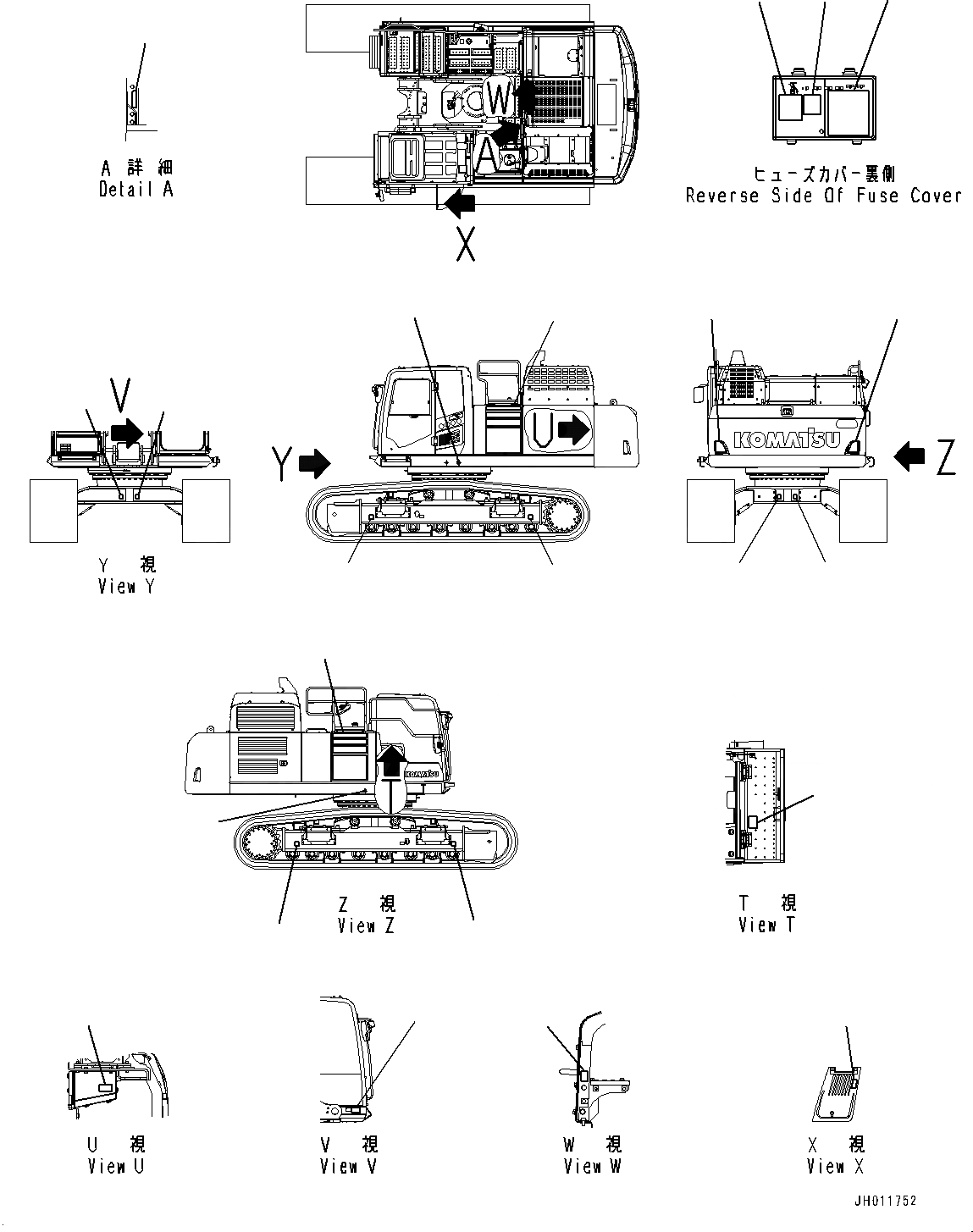 Схема запчастей Komatsu PC490LC-11 - МАРКИРОВКА, (/) (№8-) МАРКИРОВКА, С УПРАВЛ-Е PATTERN CHANGE OVER КЛАПАН (ISO/ЭКСКАВАТ.)