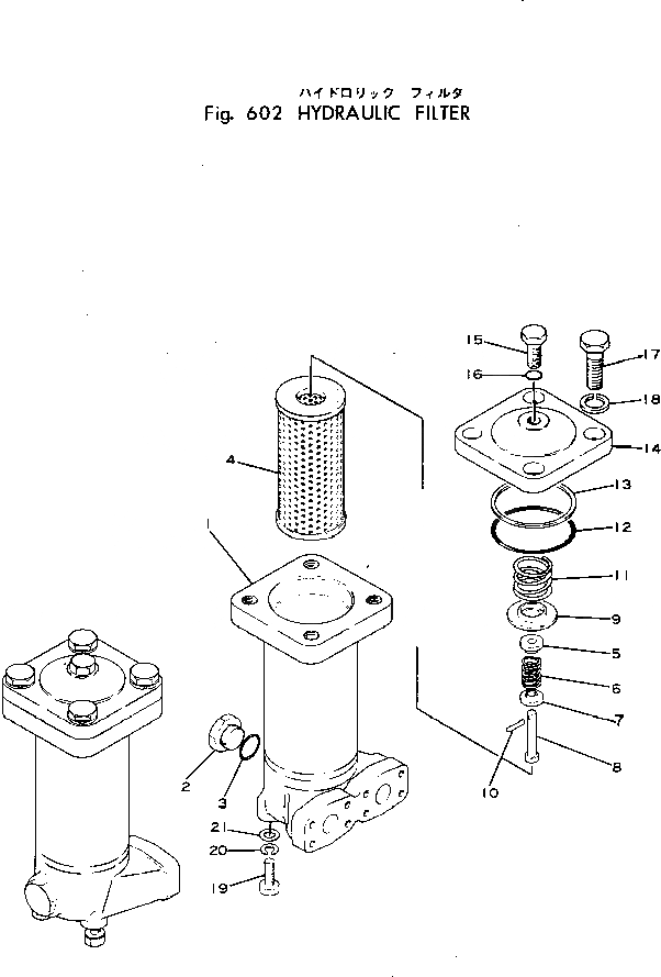 Схема запчастей Komatsu 10-HT-1 - ГИДРАВЛ. ФИЛЬТР ГИДРАВЛИКА